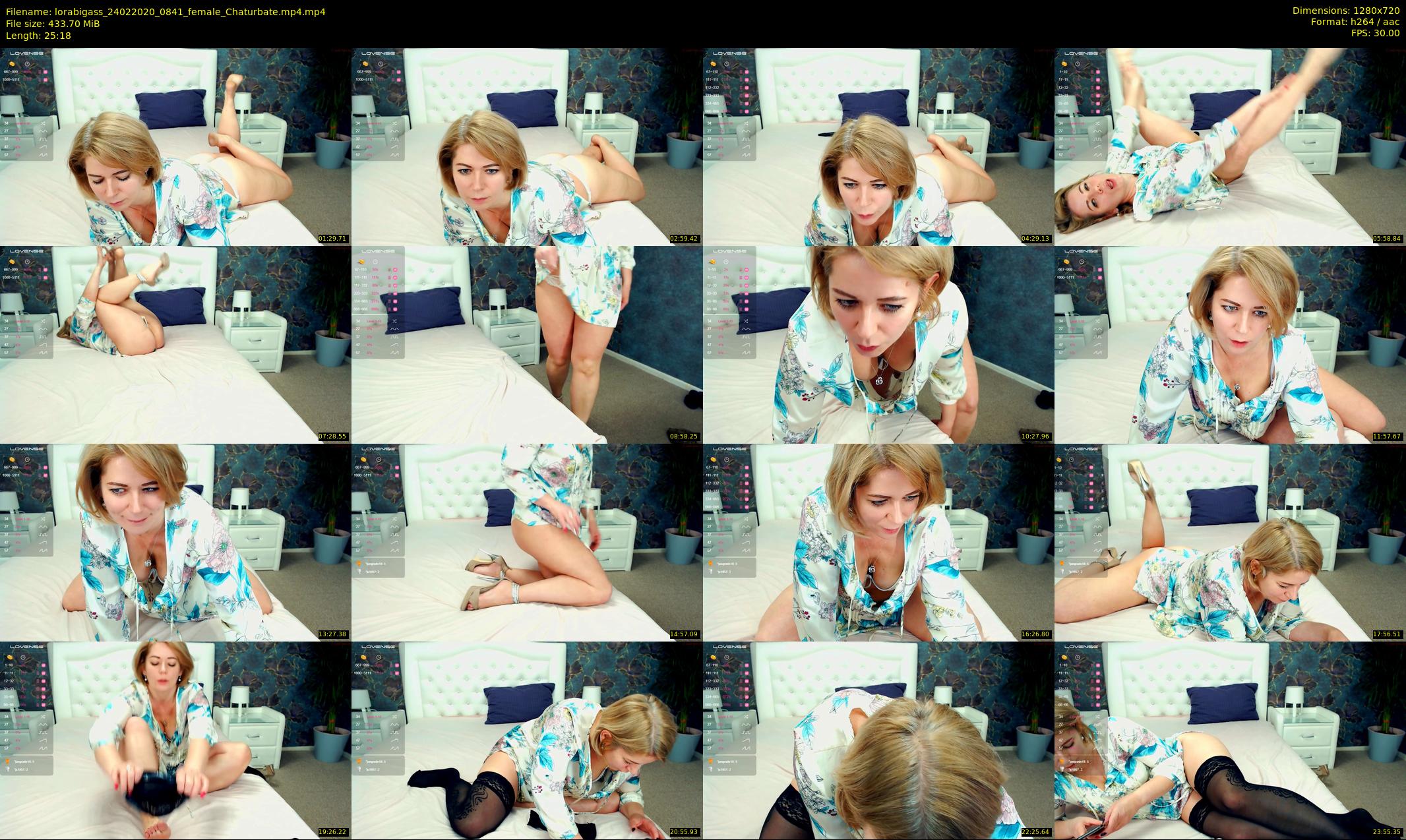 lorabigass — 26 minute Chaturbate female cam show recording, 720p, Feb 24, 2020