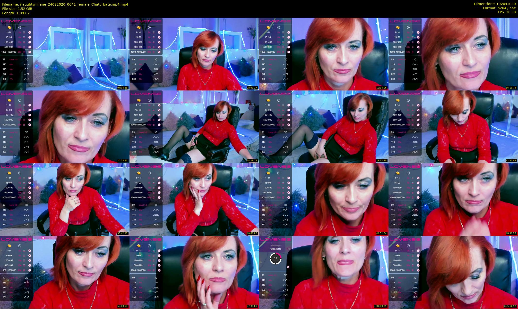 naughtymilane — 70 minute Chaturbate female cam show recording, 1080p, Feb 24, 2020