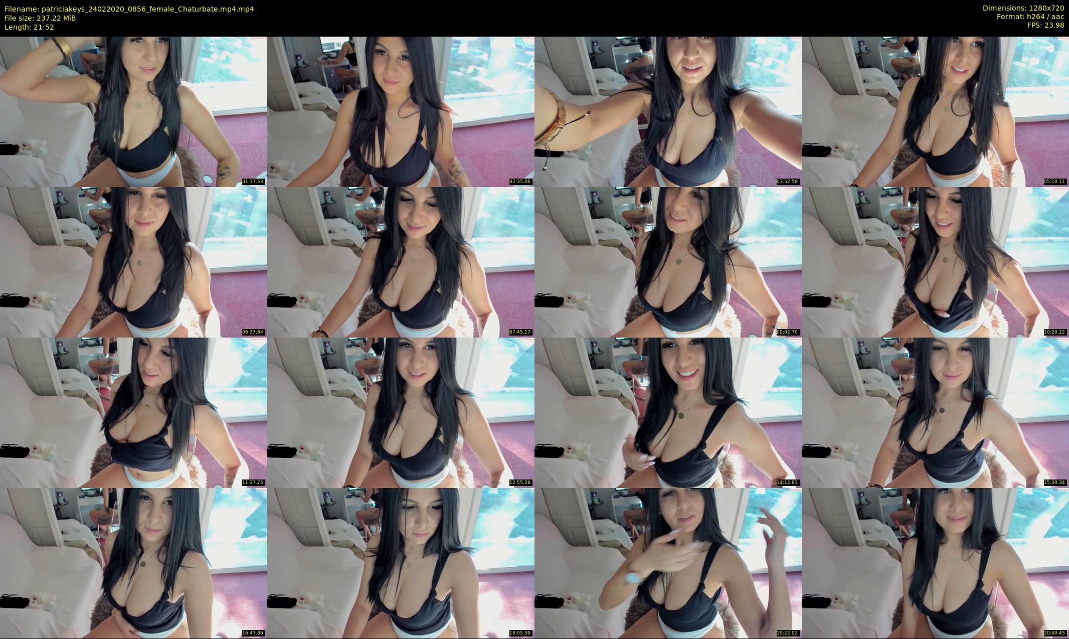patriciakeys — 22 minute Chaturbate female cam show recording, 720p, Feb 24, 2020