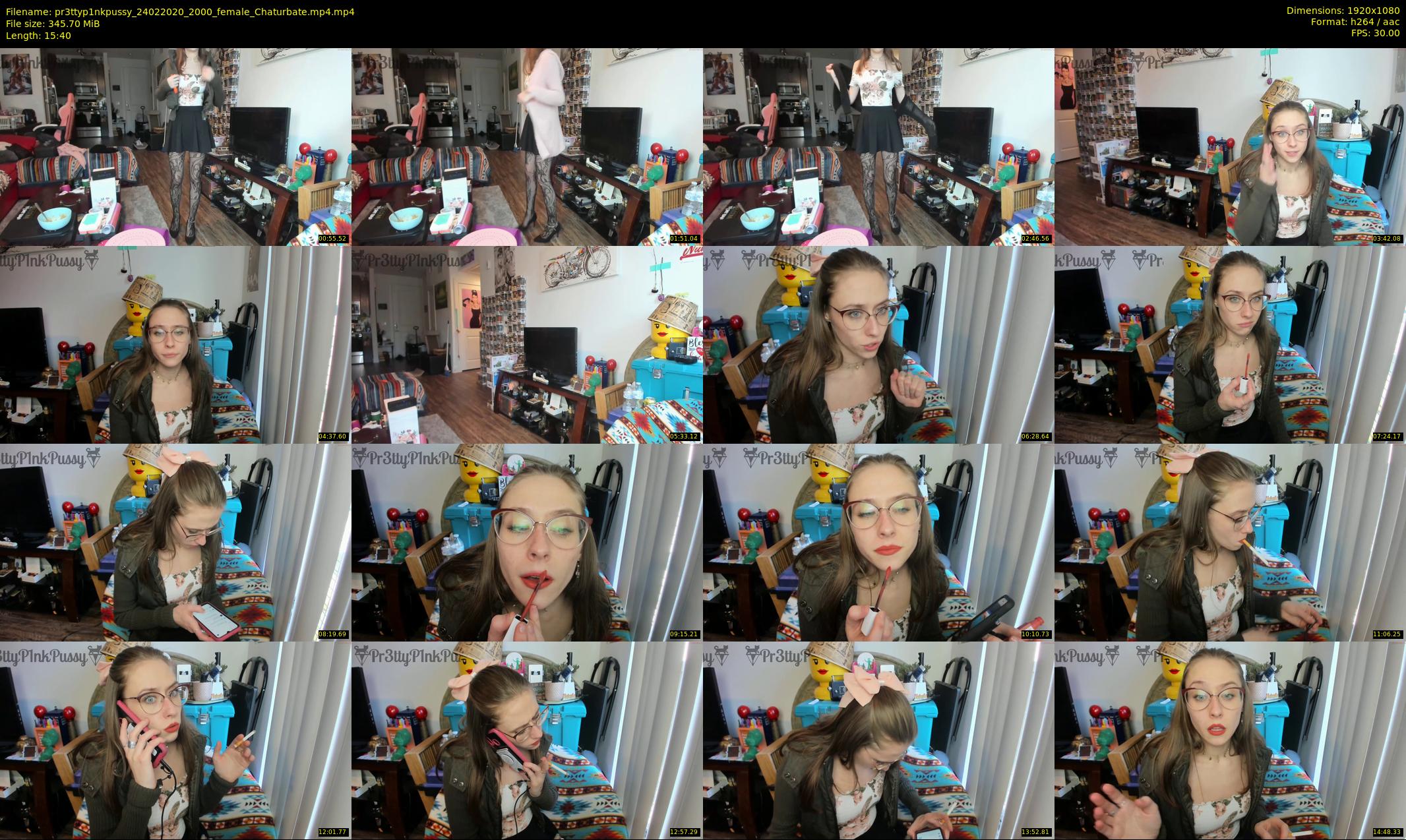 pr3ttyp1nkpussy — 16 minute Chaturbate couple cam show recording, 1080p, Feb 24, 2020