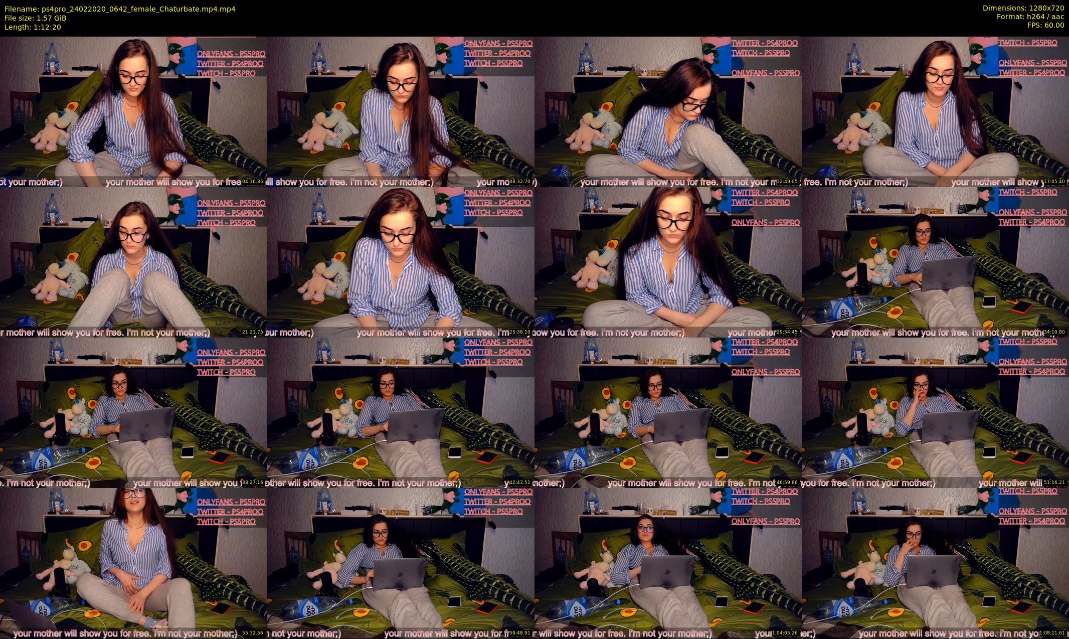 ps4pro — 73 minute Chaturbate female cam show recording, 720p, Feb 24, 2020
