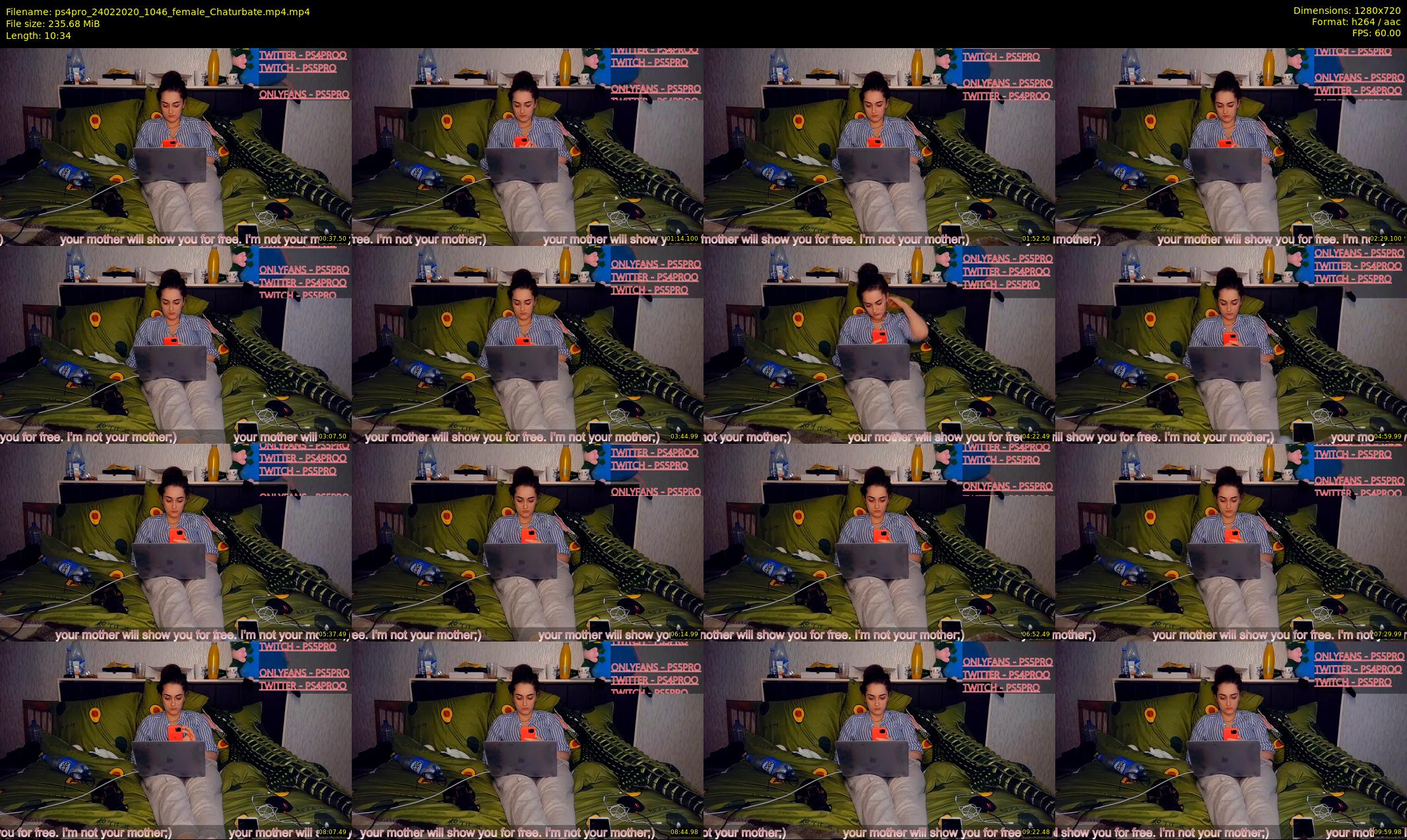 ps4pro — 11 minute Chaturbate female cam show recording, 720p, Feb 24, 2020