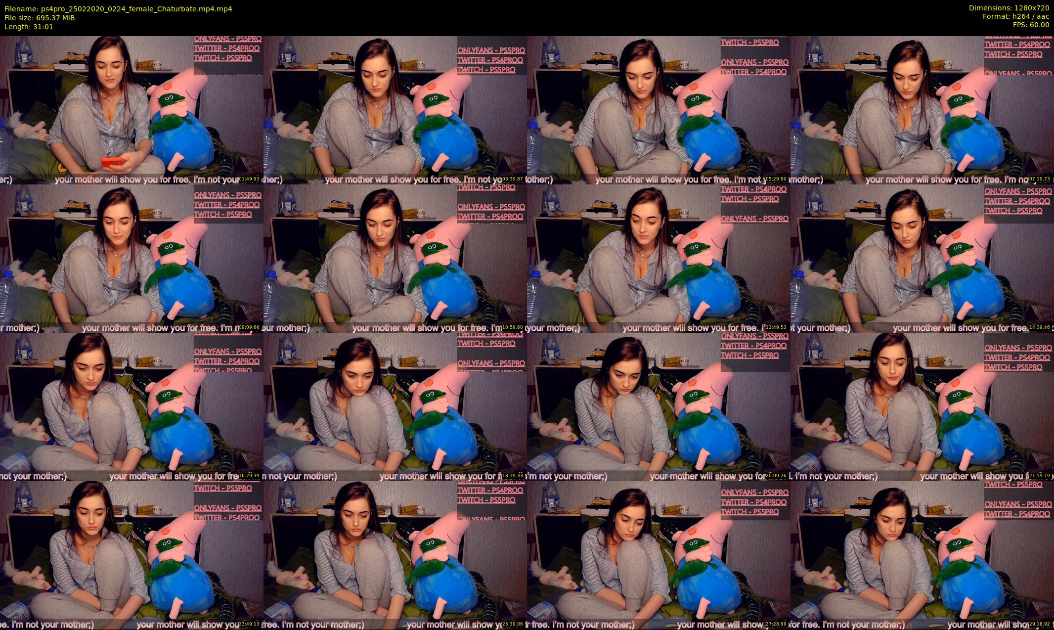 ps4pro — 32 minute Chaturbate female cam show recording, 720p, Feb 25, 2020