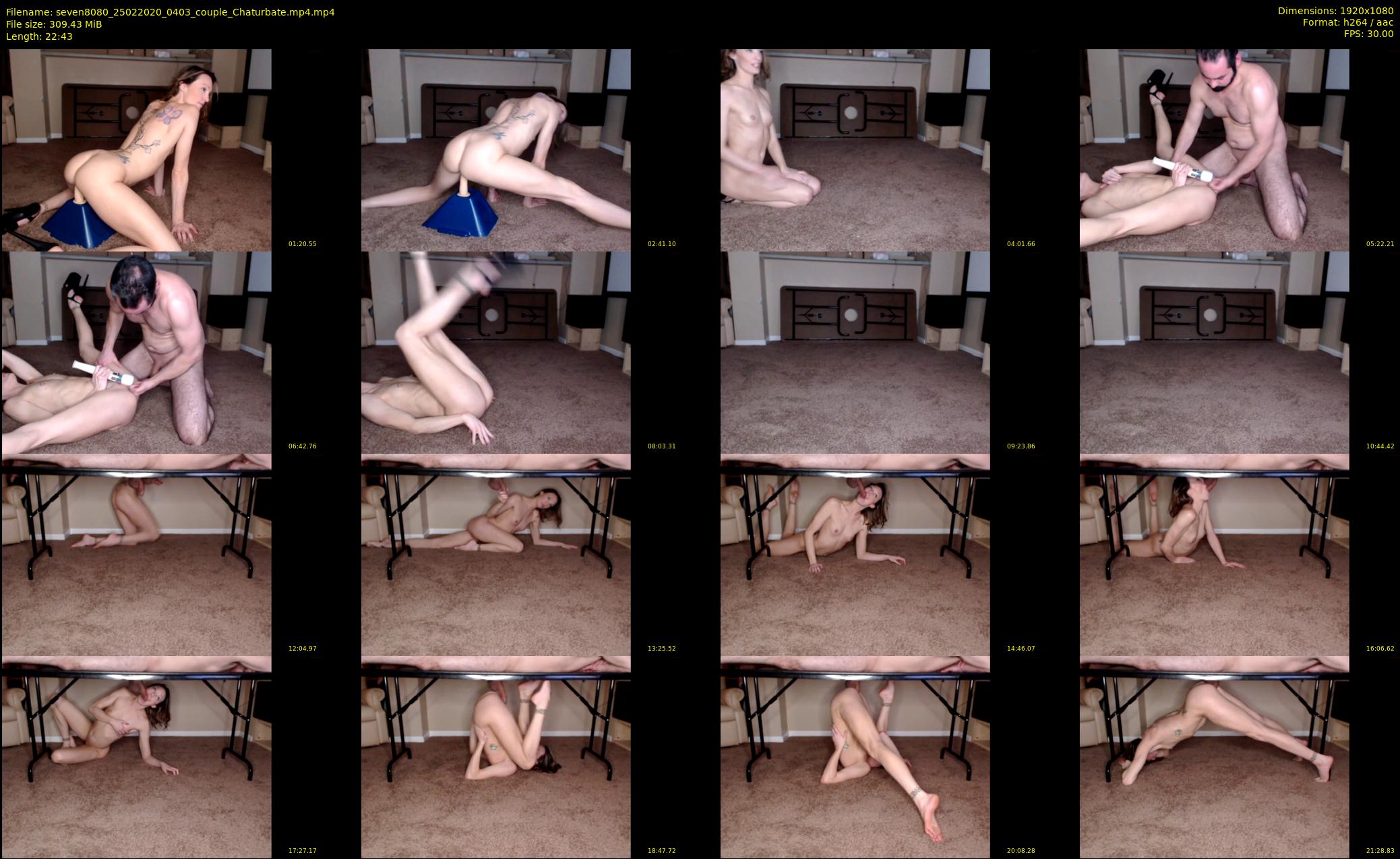 seven8080 — 23 minute Chaturbate couple cam show recording, 1080p, Feb 25, 2020