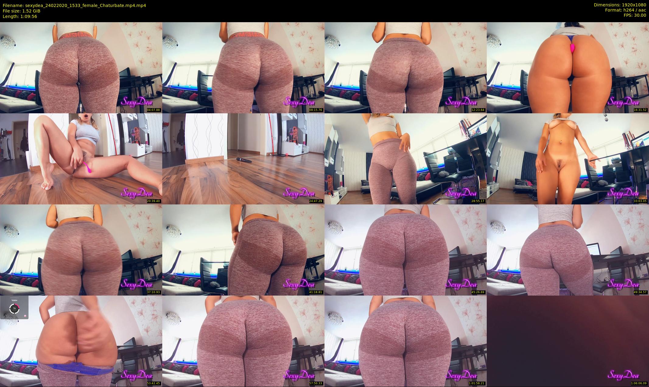 sexydea — 70 minute Chaturbate female cam show recording, 1080p, Feb 24, 2020