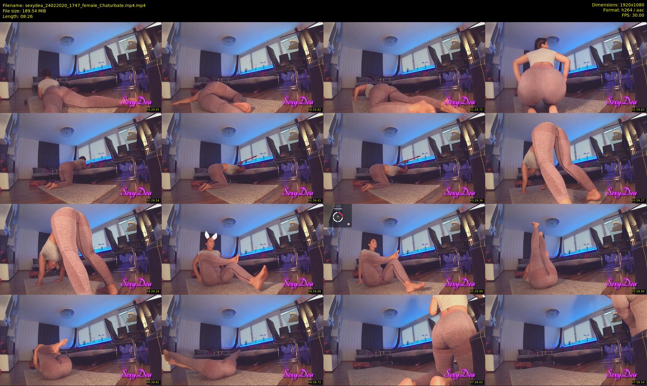 sexydea — 9 minute Chaturbate female cam show recording, 1080p, Feb 24, 2020