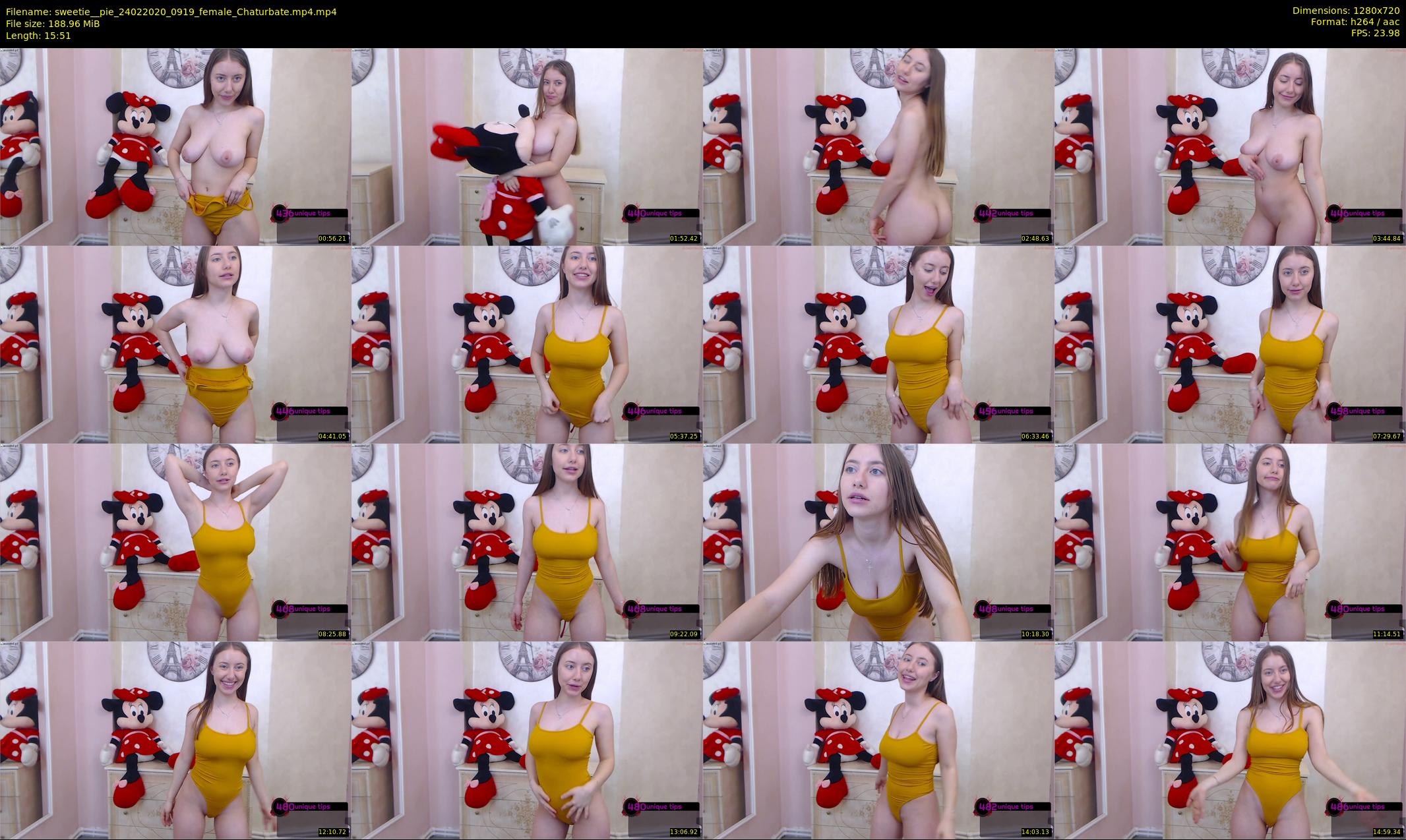 sweetie__pie — 16 minute Chaturbate female cam show recording, 720p, Feb 24, 2020