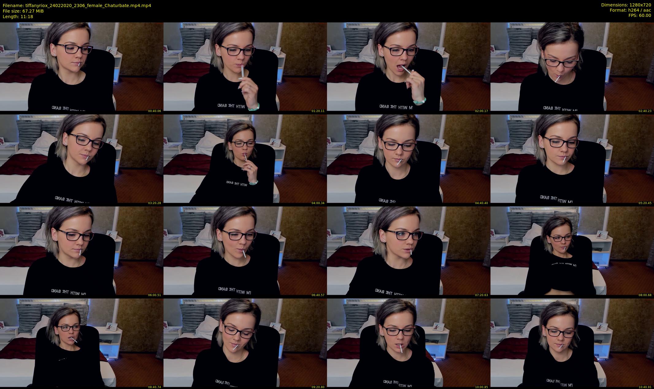 tiffanyriox — 12 minute Chaturbate female cam show recording, 720p, Feb 24, 2020