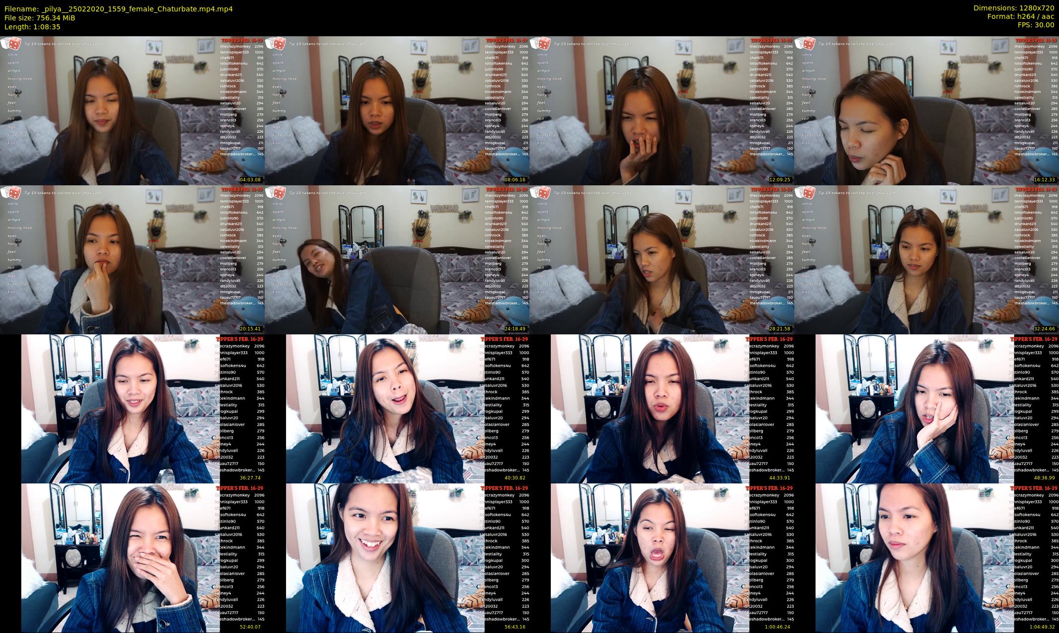 _pilya_ — 69 minute Chaturbate female cam show recording, 720p, Feb 25, 2020