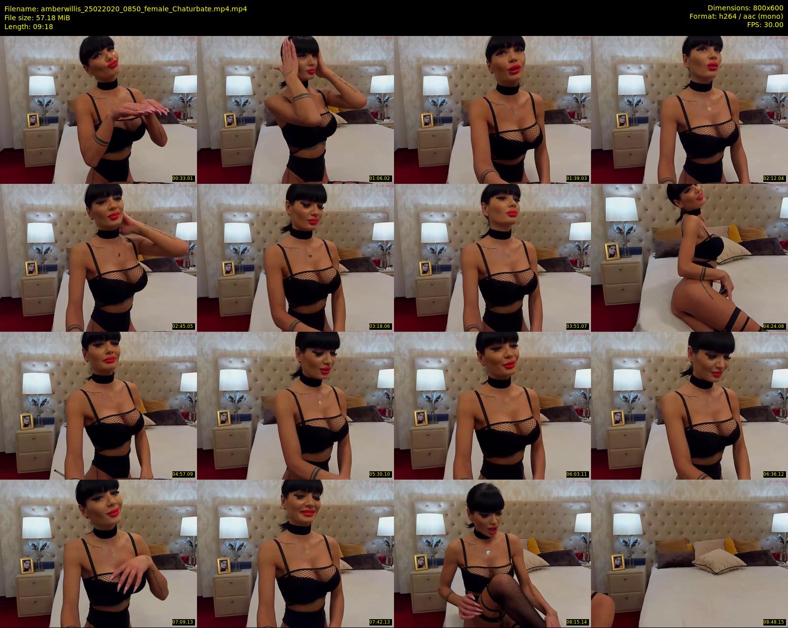 amberwillis — 10 minute Chaturbate female cam show recording, 480p, Feb 25, 2020