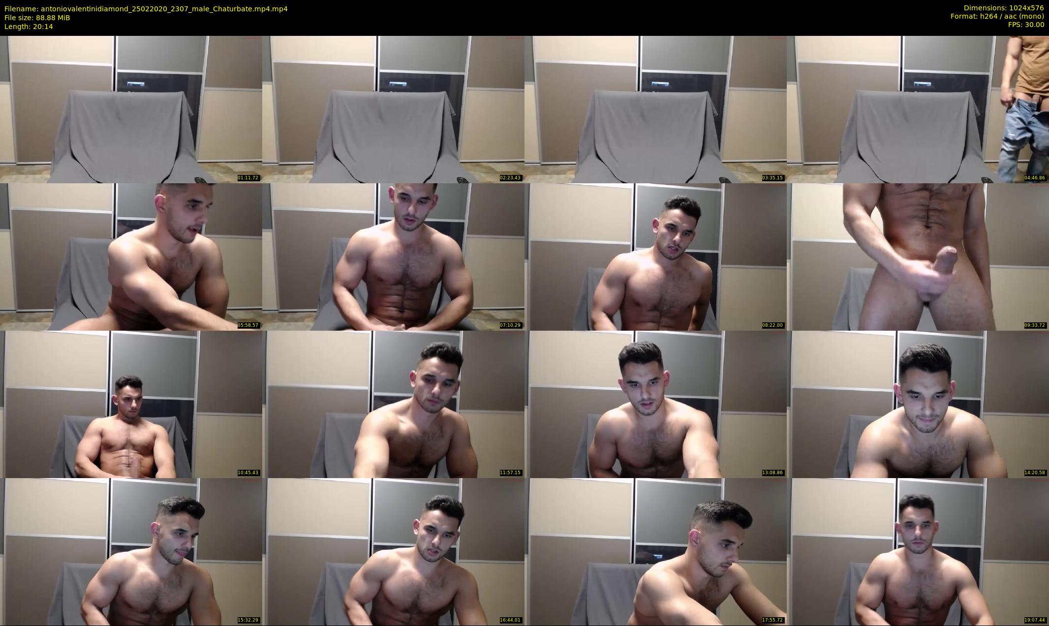 antoniovalentinidiamond — 21 minute Chaturbate male cam show recording, 480p, Feb 25, 2020