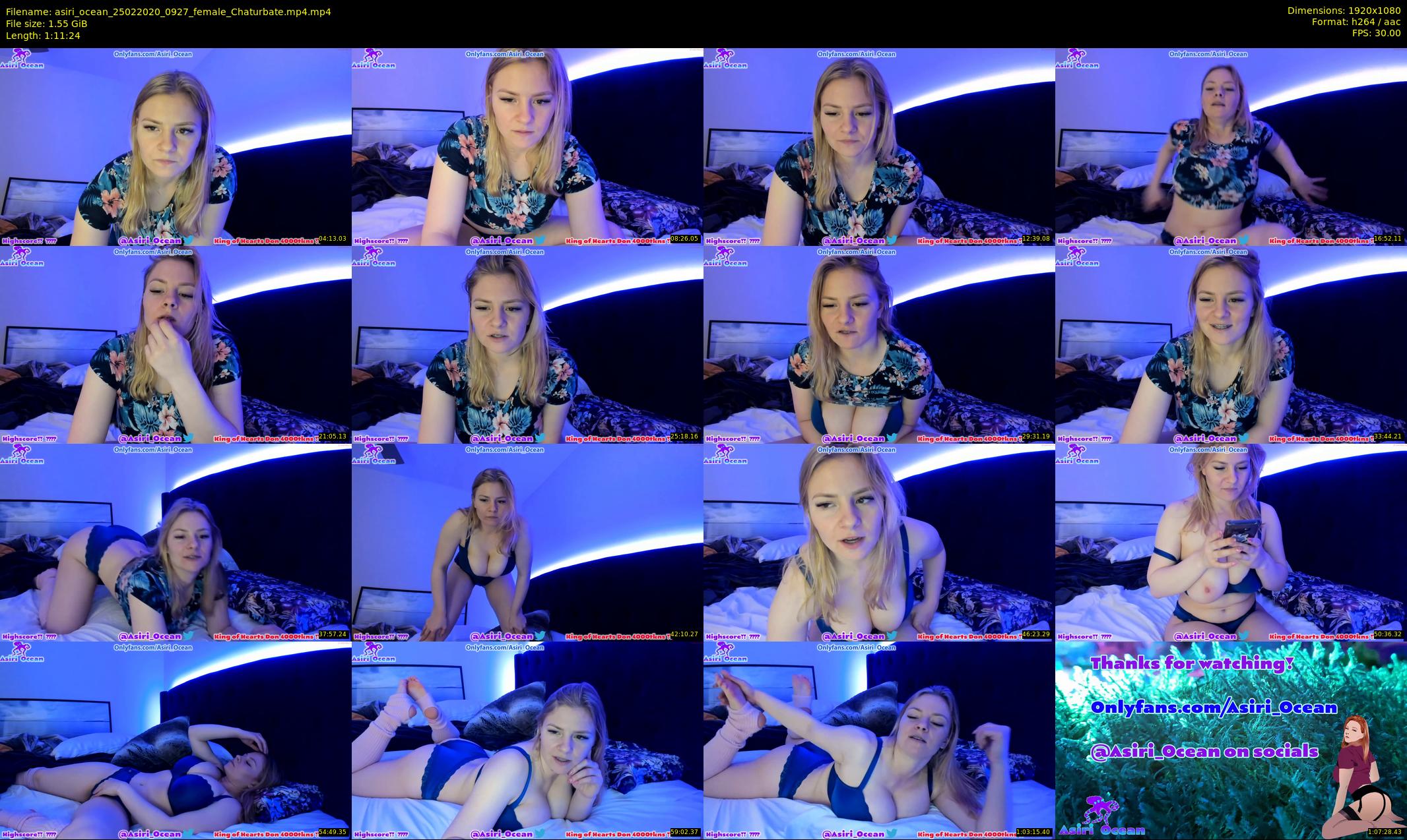 asiri_ocean — 72 minute Chaturbate female cam show recording, 1080p, Feb 25, 2020