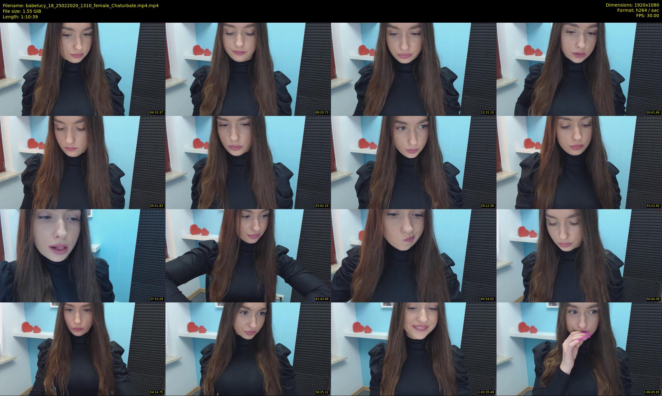 babelucy_18 — 71 minute Chaturbate female cam show recording, 1080p, Feb 25, 2020