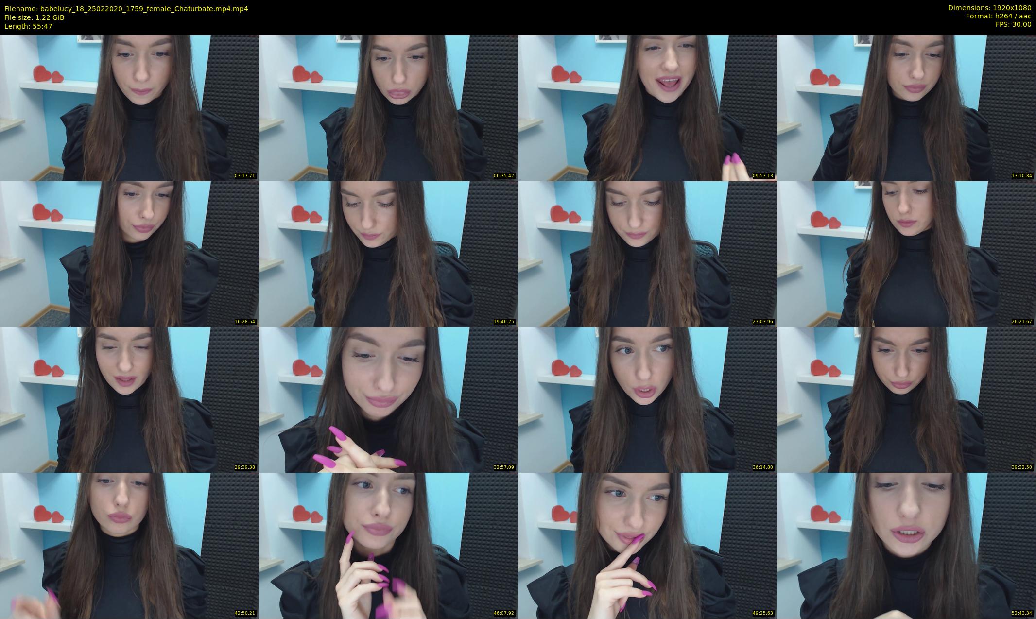 babelucy_18 — 56 minute Chaturbate female cam show recording, 1080p, Feb 25, 2020
