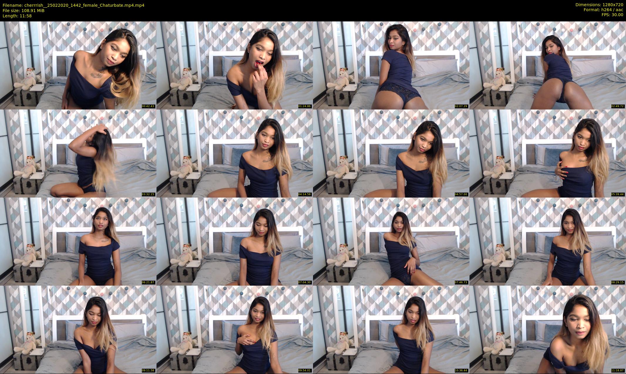 cherrrish_ — 12 minute Chaturbate female cam show recording, 720p, Feb 25, 2020