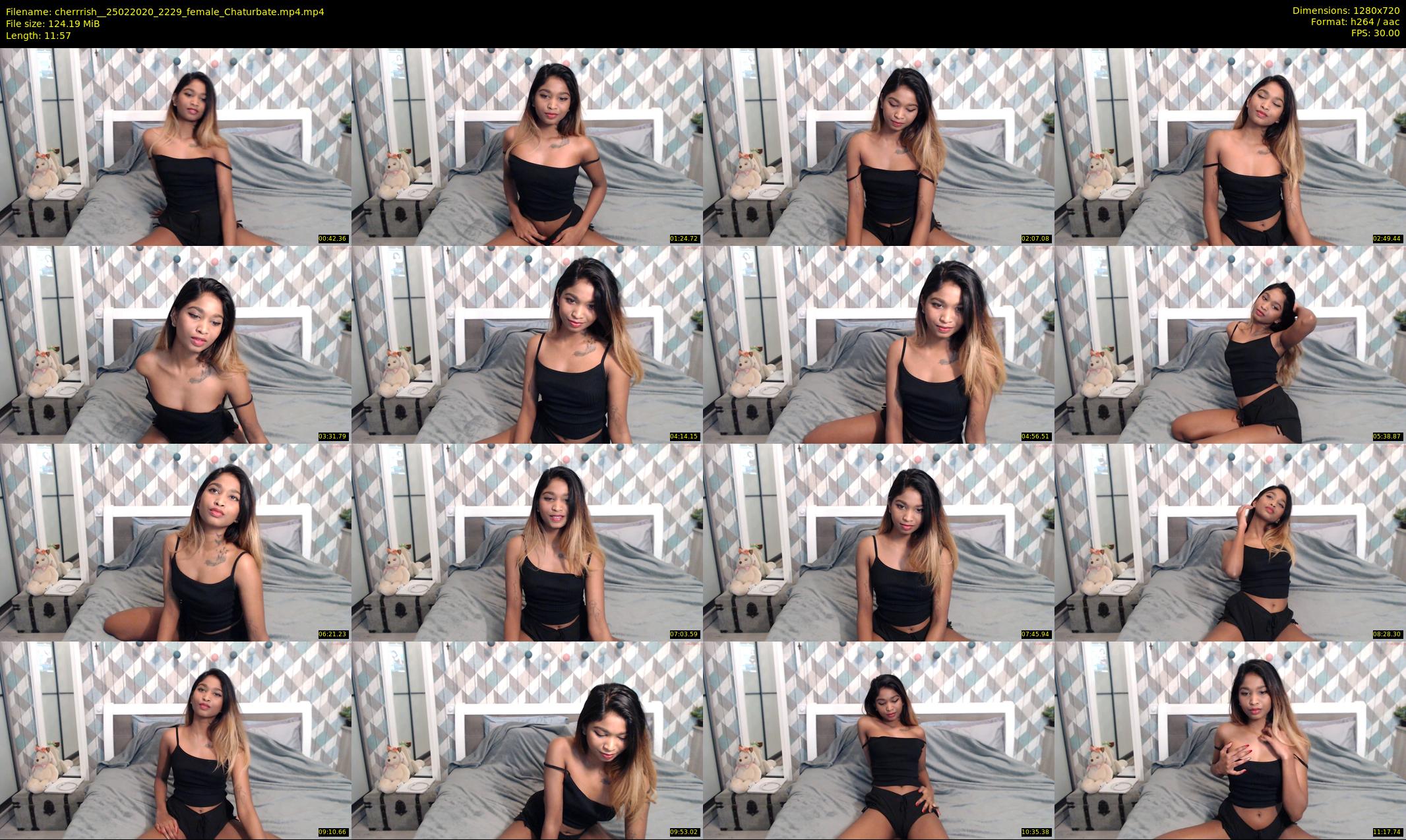 cherrrish_ — 12 minute Chaturbate female cam show recording, 720p, Feb 25, 2020