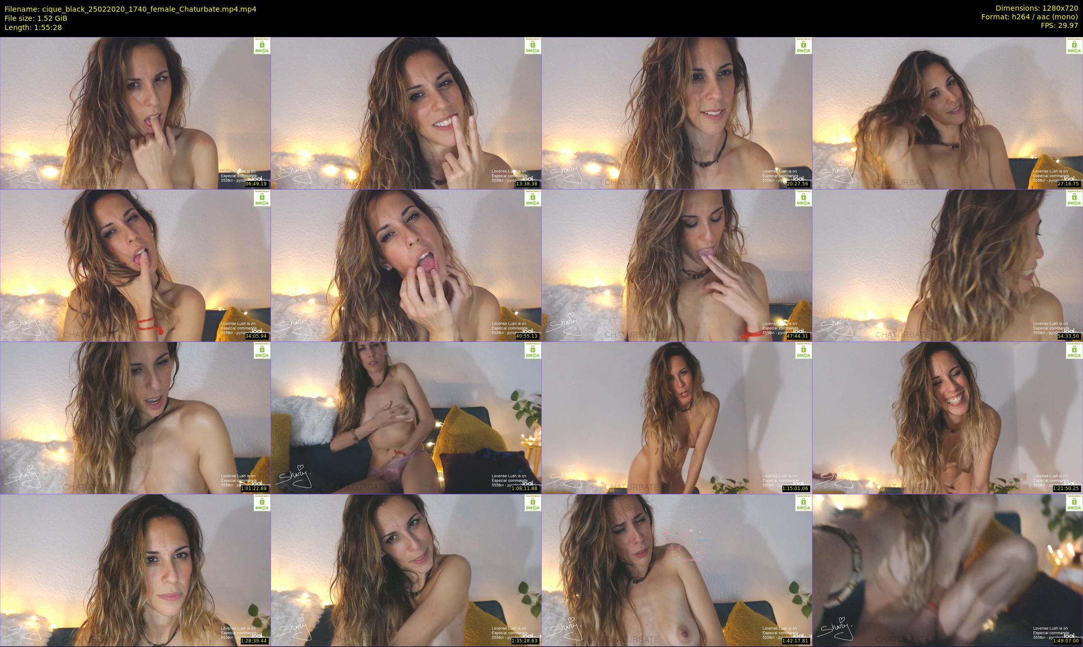 cique_black — 116 minute Chaturbate female cam show recording, 720p, Feb 25, 2020