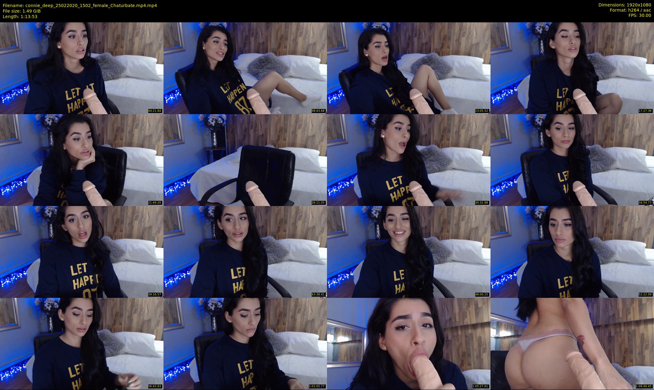 connie_deep — 74 minute Chaturbate female cam show recording, 1080p, Feb 25, 2020