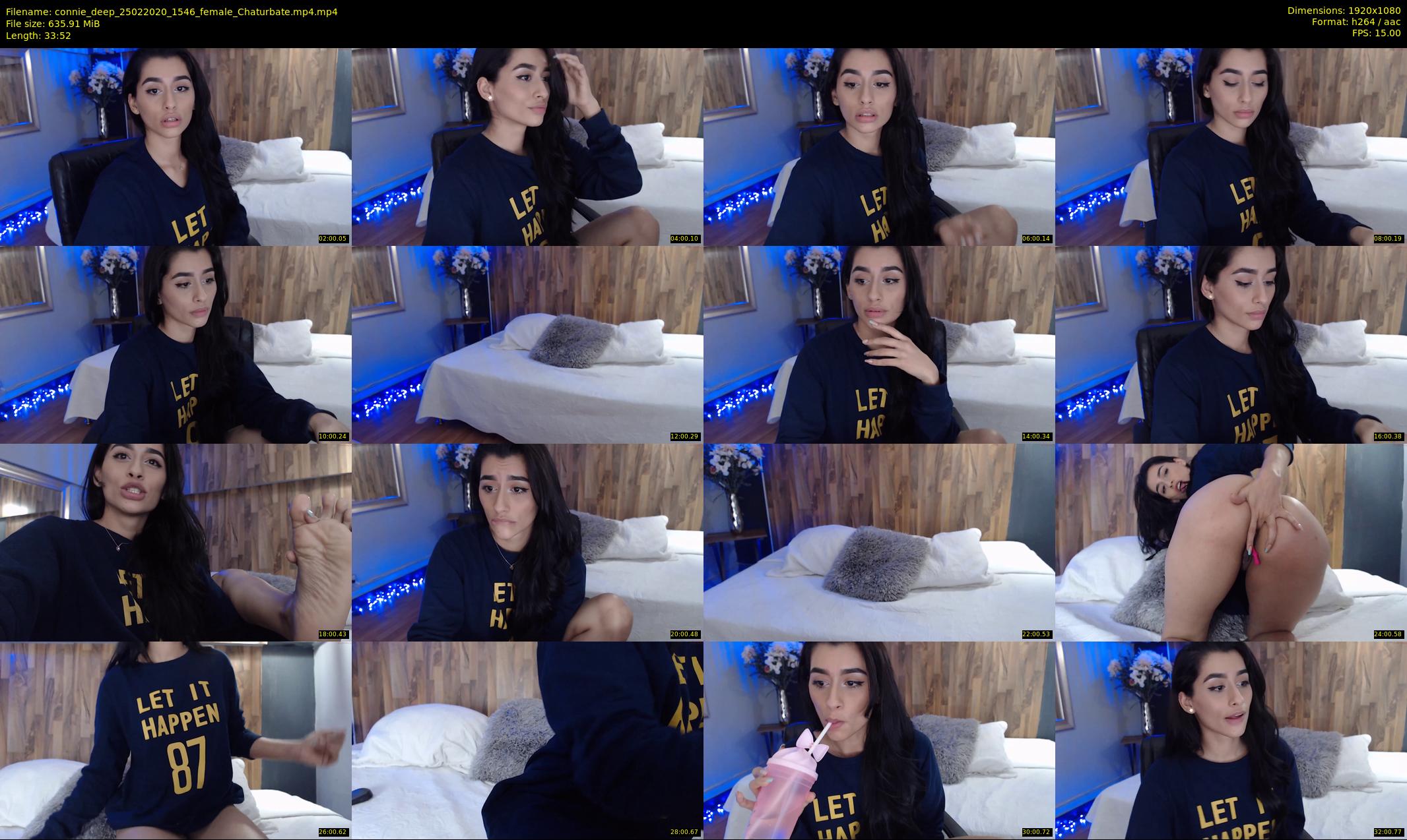 connie_deep — 34 minute Chaturbate female cam show recording, 1080p, Feb 25, 2020
