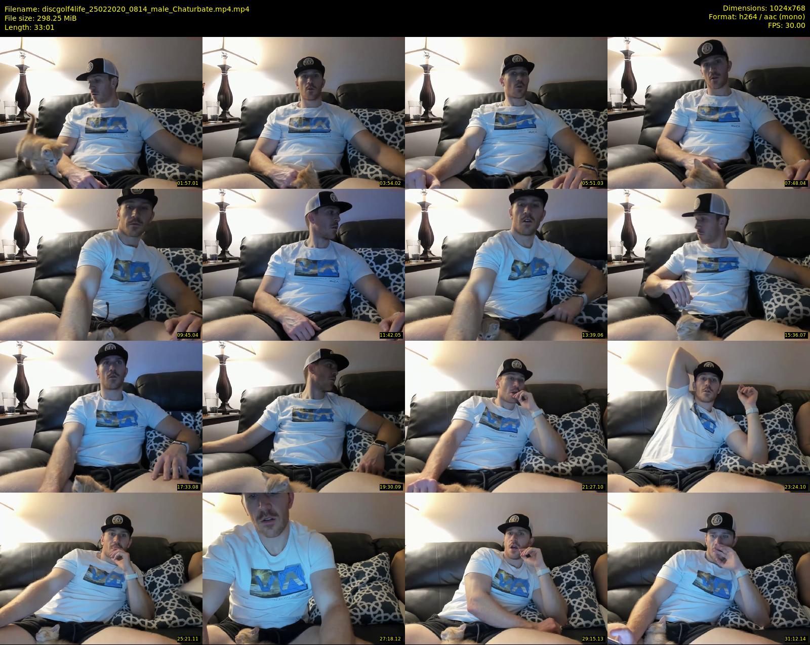 discgolf4life — 34 minute Chaturbate male cam show recording, 720p, Feb 25, 2020