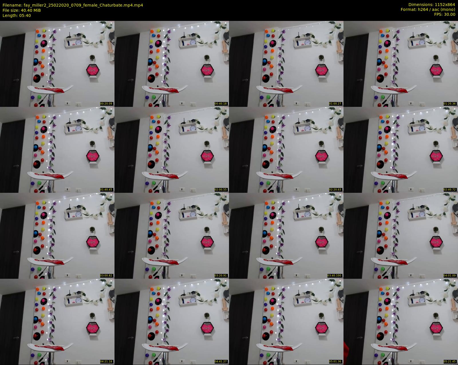 fay_miller2 — 6 minute Chaturbate female cam show recording, 720p, Feb 25, 2020