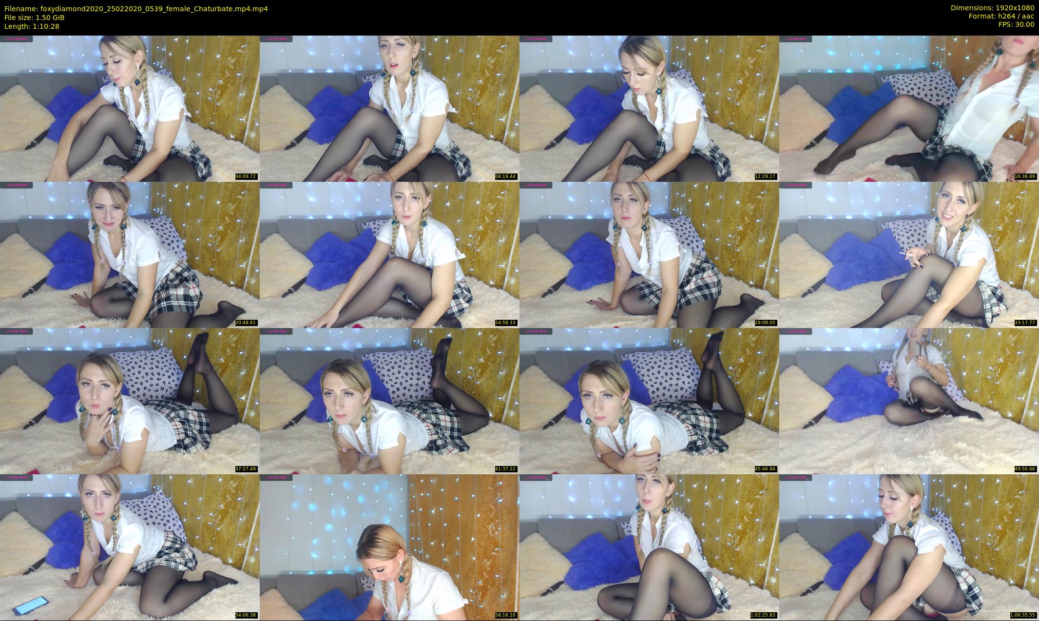 foxydiamond2020 — 71 minute Chaturbate female cam show recording, 1080p, Feb 25, 2020