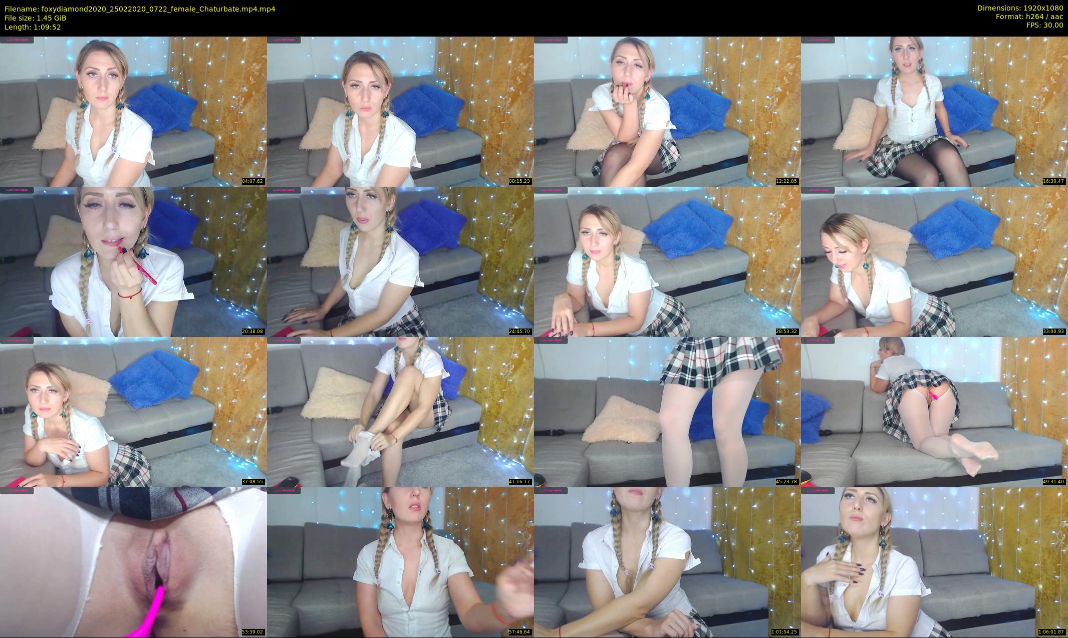 foxydiamond2020 — 70 minute Chaturbate female cam show recording, 1080p, Feb 25, 2020