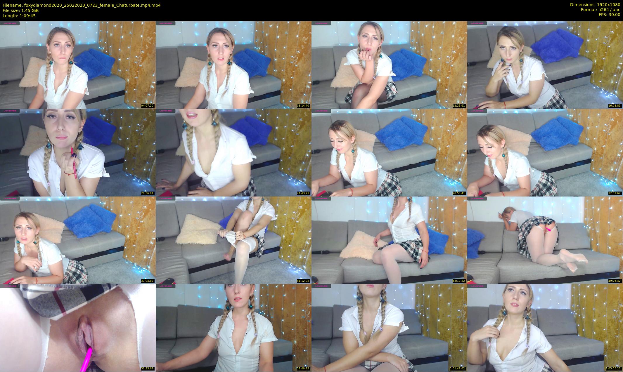 foxydiamond2020 — 70 minute Chaturbate female cam show recording, 1080p, Feb 25, 2020