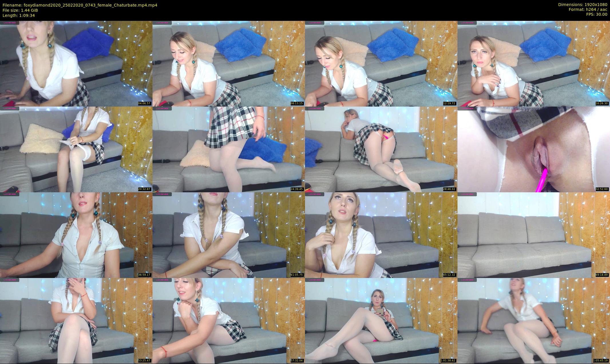 foxydiamond2020 — 70 minute Chaturbate female cam show recording, 1080p, Feb 25, 2020