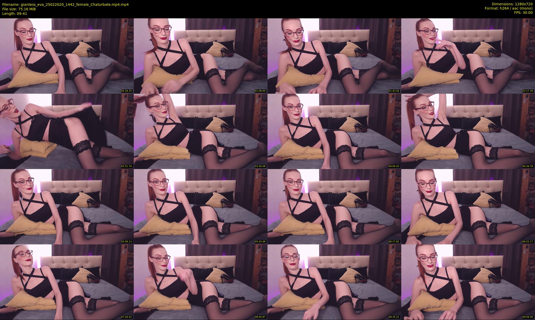 giantess_eva — 10 minute Chaturbate female cam show recording, 720p, Feb 25, 2020