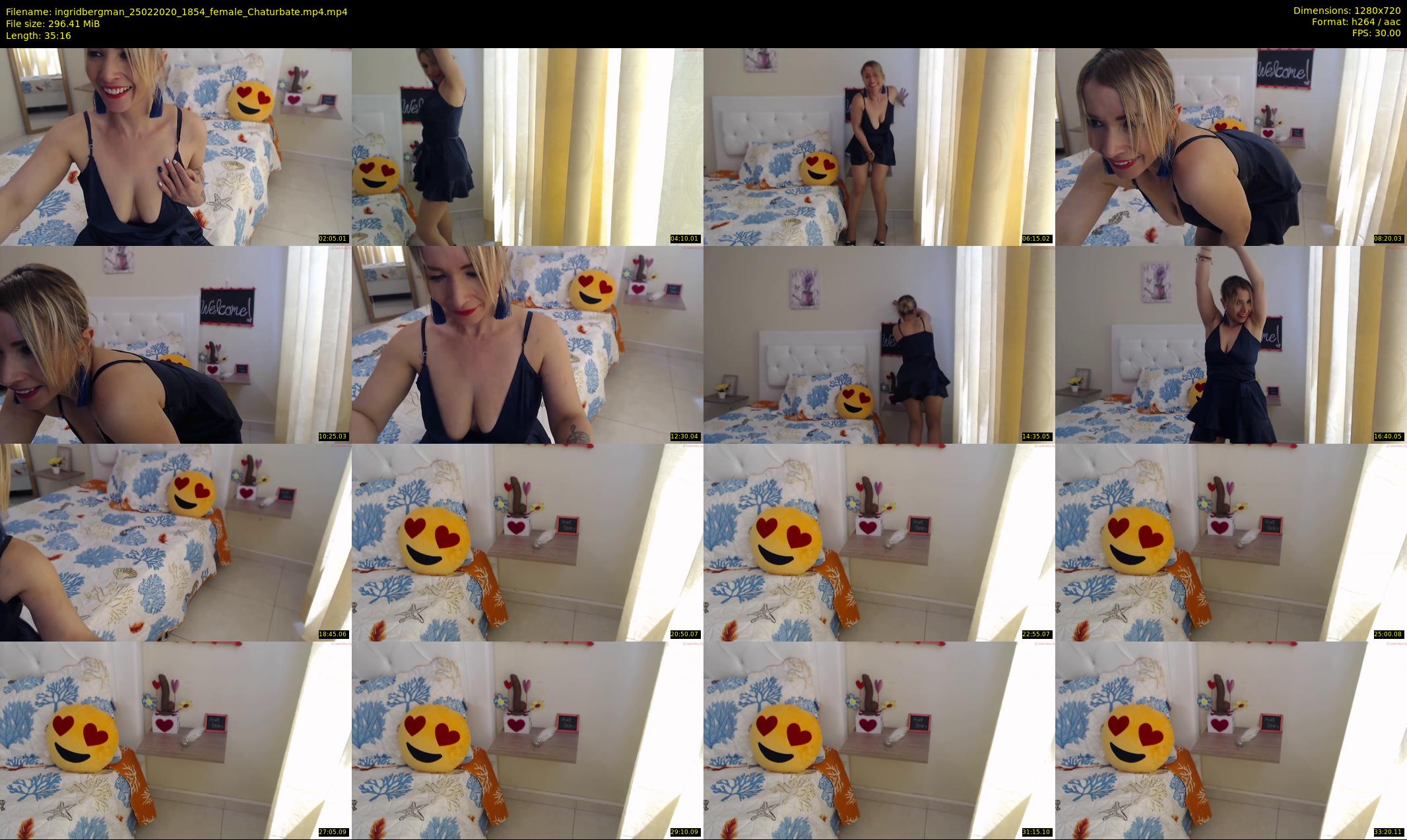 ingridbergman — 36 minute Chaturbate female cam show recording, 720p, Feb 25, 2020