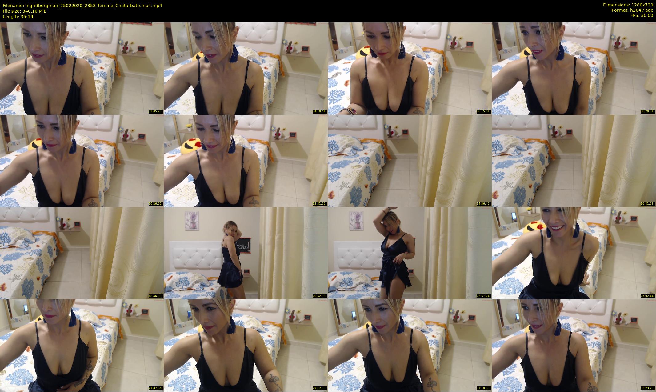 ingridbergman — 36 minute Chaturbate female cam show recording, 720p, Feb 25, 2020