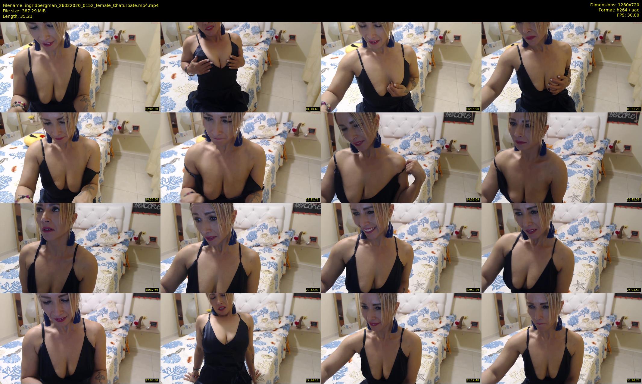 ingridbergman — 36 minute Chaturbate female cam show recording, 720p, Feb 26, 2020