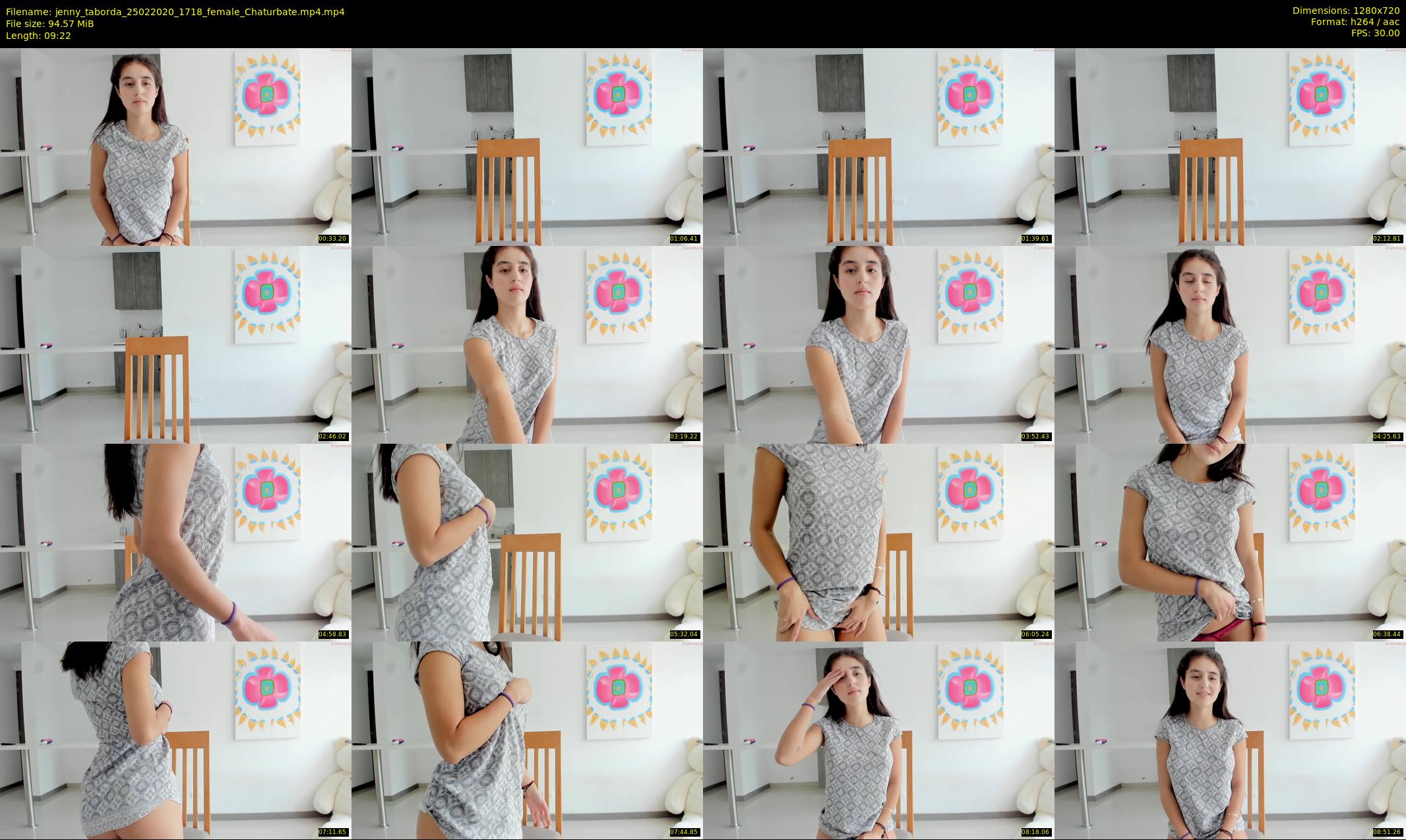 jenny_taborda — 10 minute Chaturbate female cam show recording, 720p, Feb 25, 2020