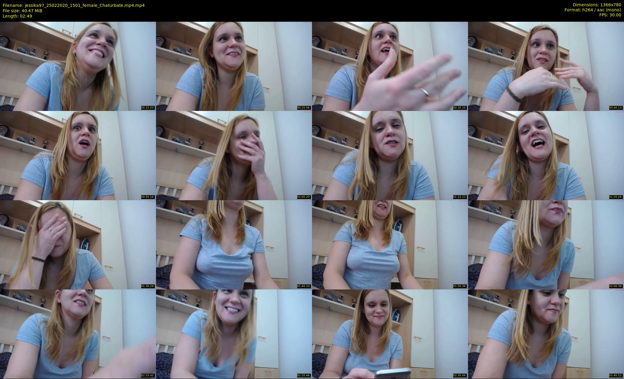 jessika97 — 3 minute Chaturbate female cam show recording, 720p, Feb 25, 2020