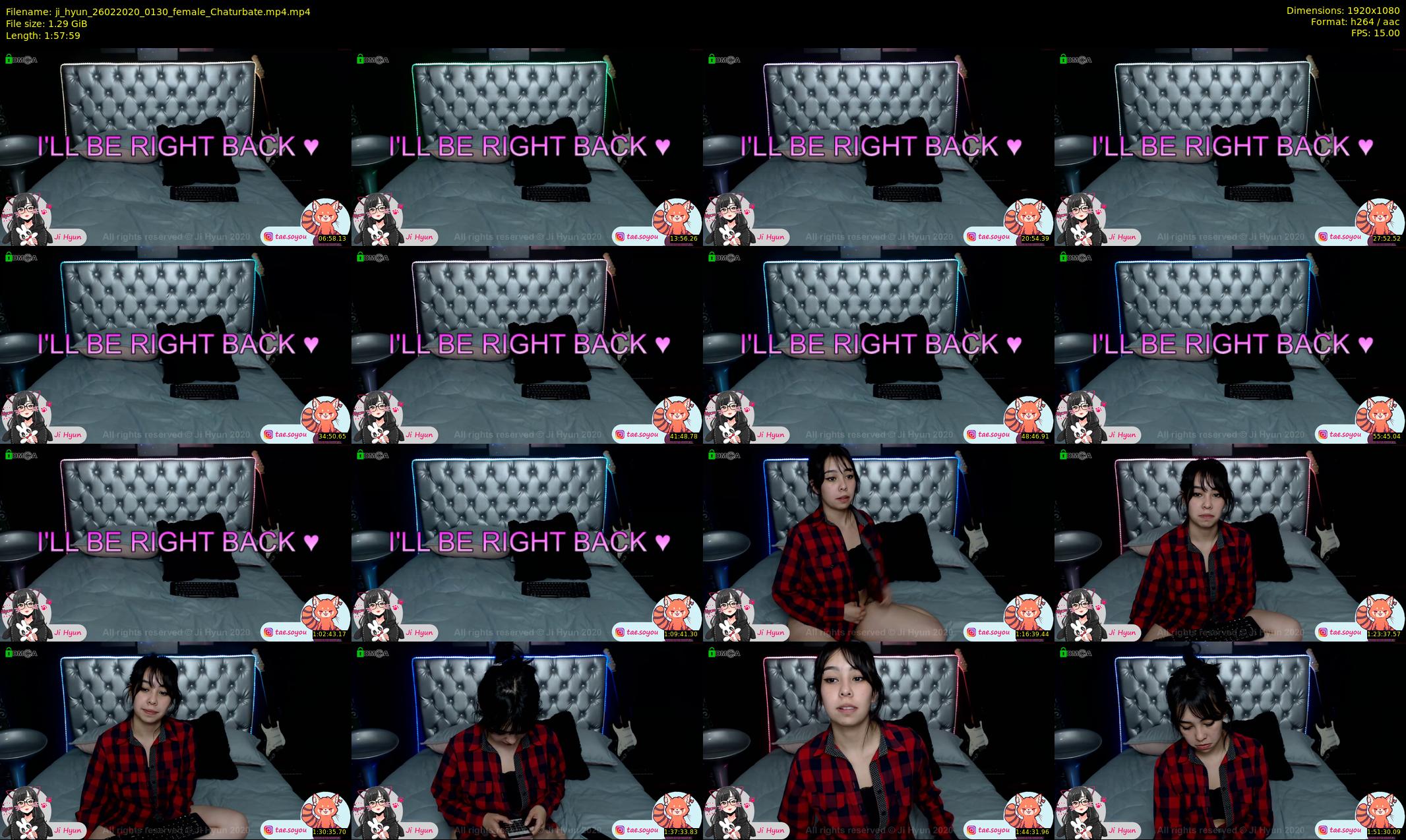 ji_hyun — 118 minute Chaturbate female cam show recording, 1080p, Feb 26, 2020