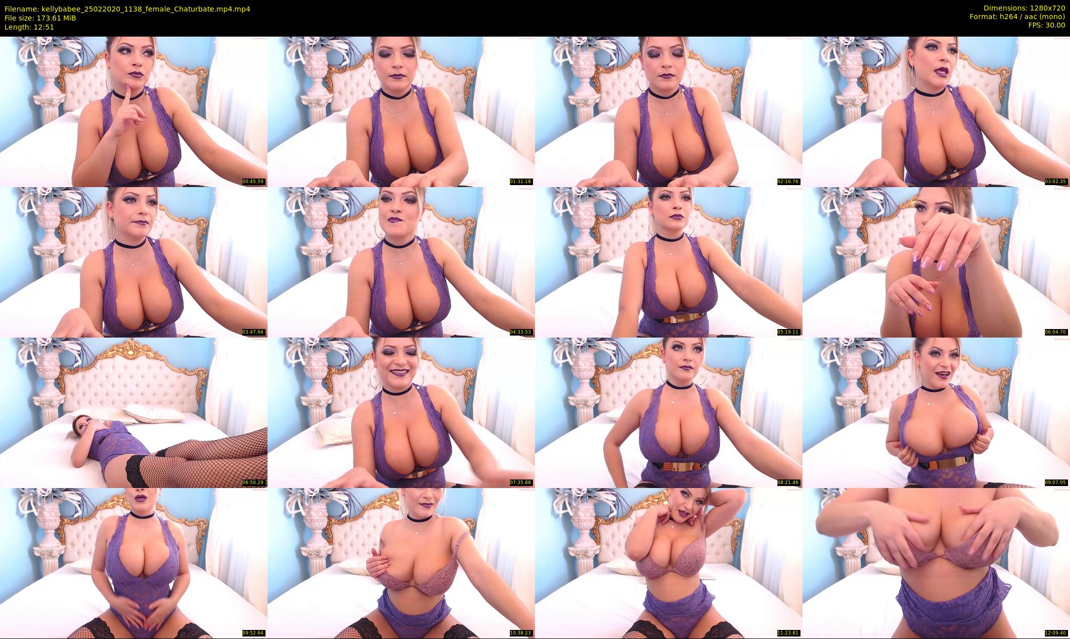kellybabee — 13 minute Chaturbate female cam show recording, 720p, Feb 25, 2020
