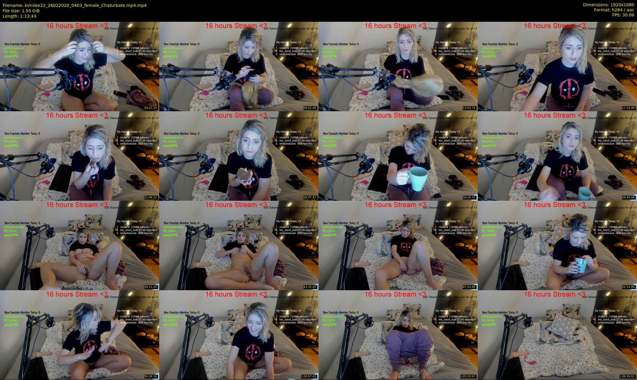 kimilee22 — 74 minute Chaturbate female cam show recording, 1080p, Feb 26, 2020
