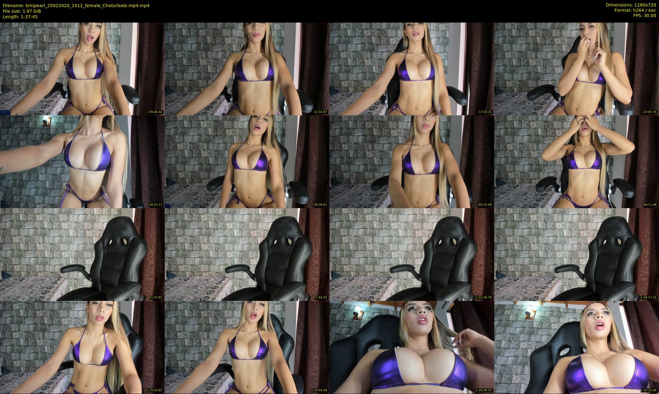 kmipearl — 98 minute Chaturbate female cam show recording, 720p, Feb 25, 2020