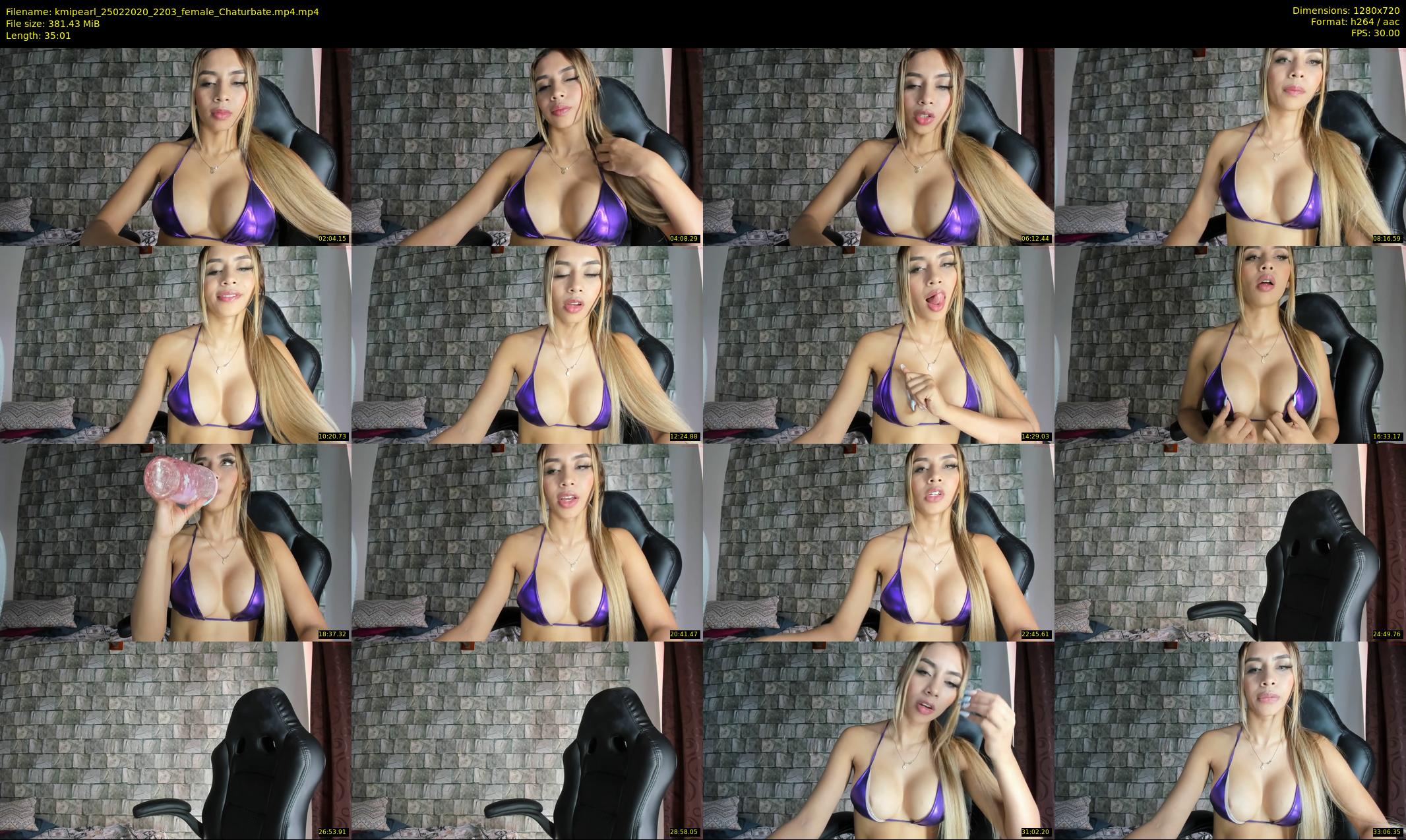 kmipearl — 36 minute Chaturbate female cam show recording, 720p, Feb 25, 2020