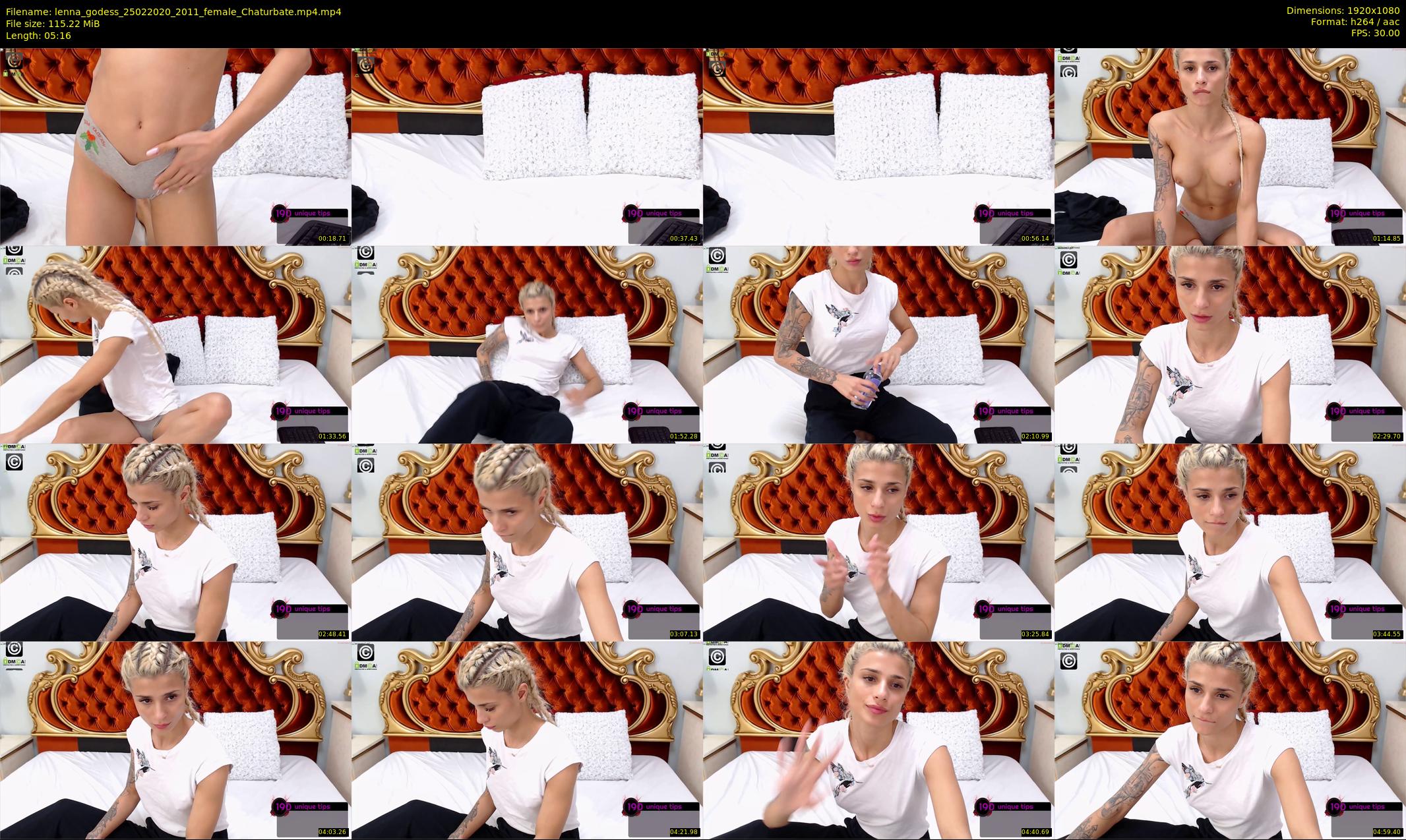 lenna_godess — 6 minute Chaturbate female cam show recording, 1080p, Feb 25, 2020