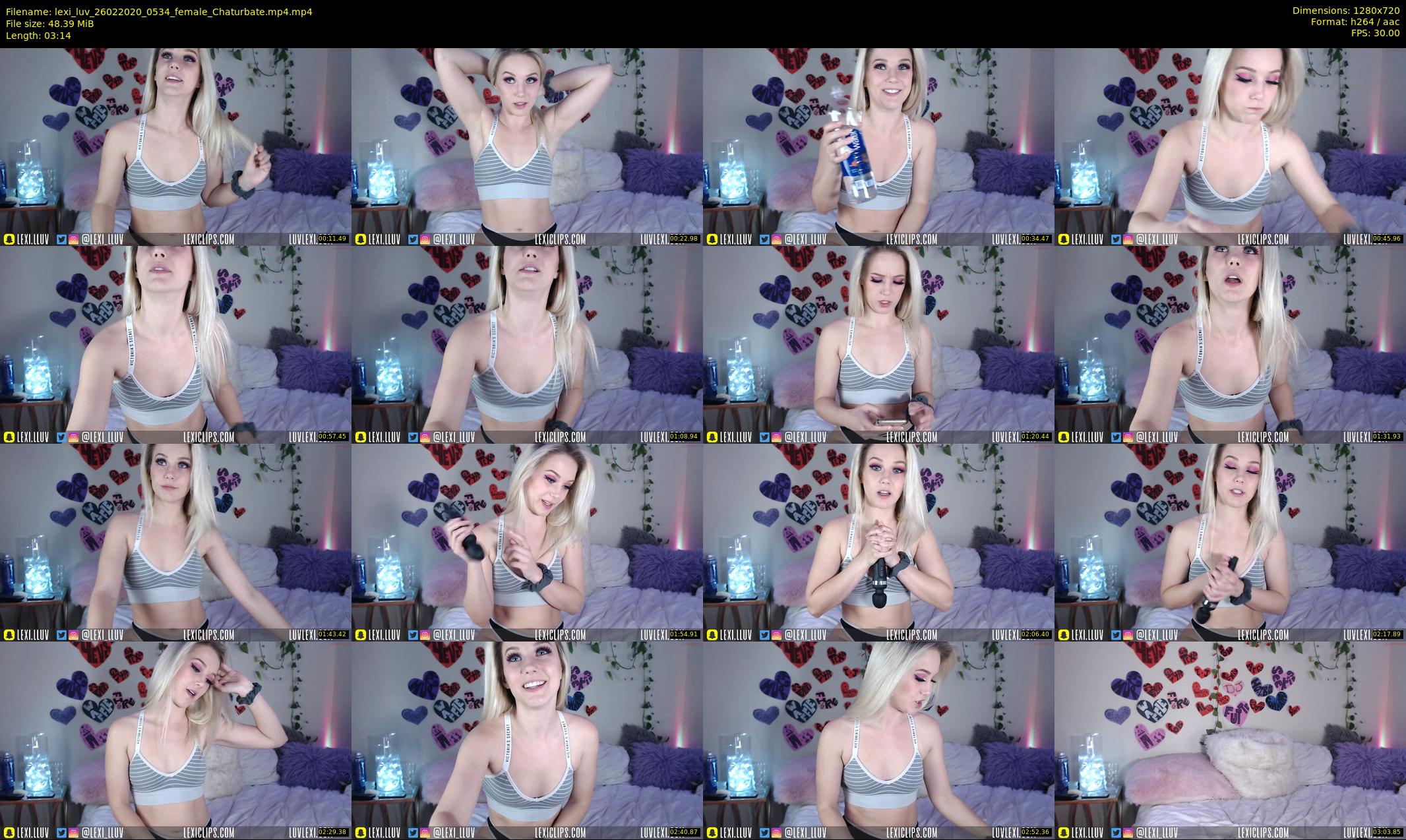 lexi_luv — 4 minute Chaturbate female cam show recording, 720p, Feb 26, 2020