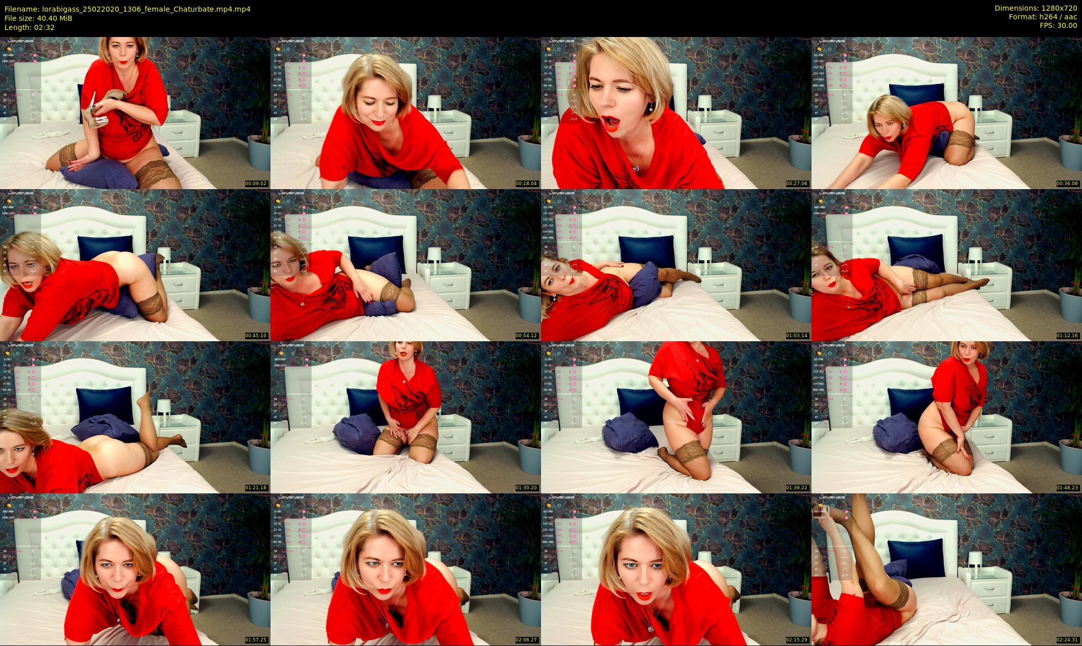 lorabigass — 3 minute Chaturbate female cam show recording, 720p, Feb 25, 2020