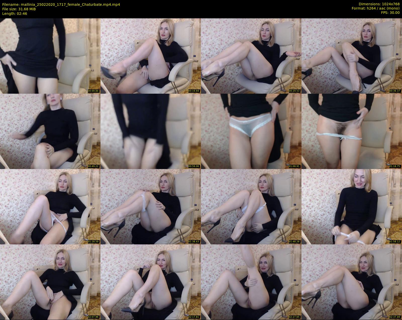 mallinia — 3 minute Chaturbate female cam show recording, 720p, Feb 25, 2020