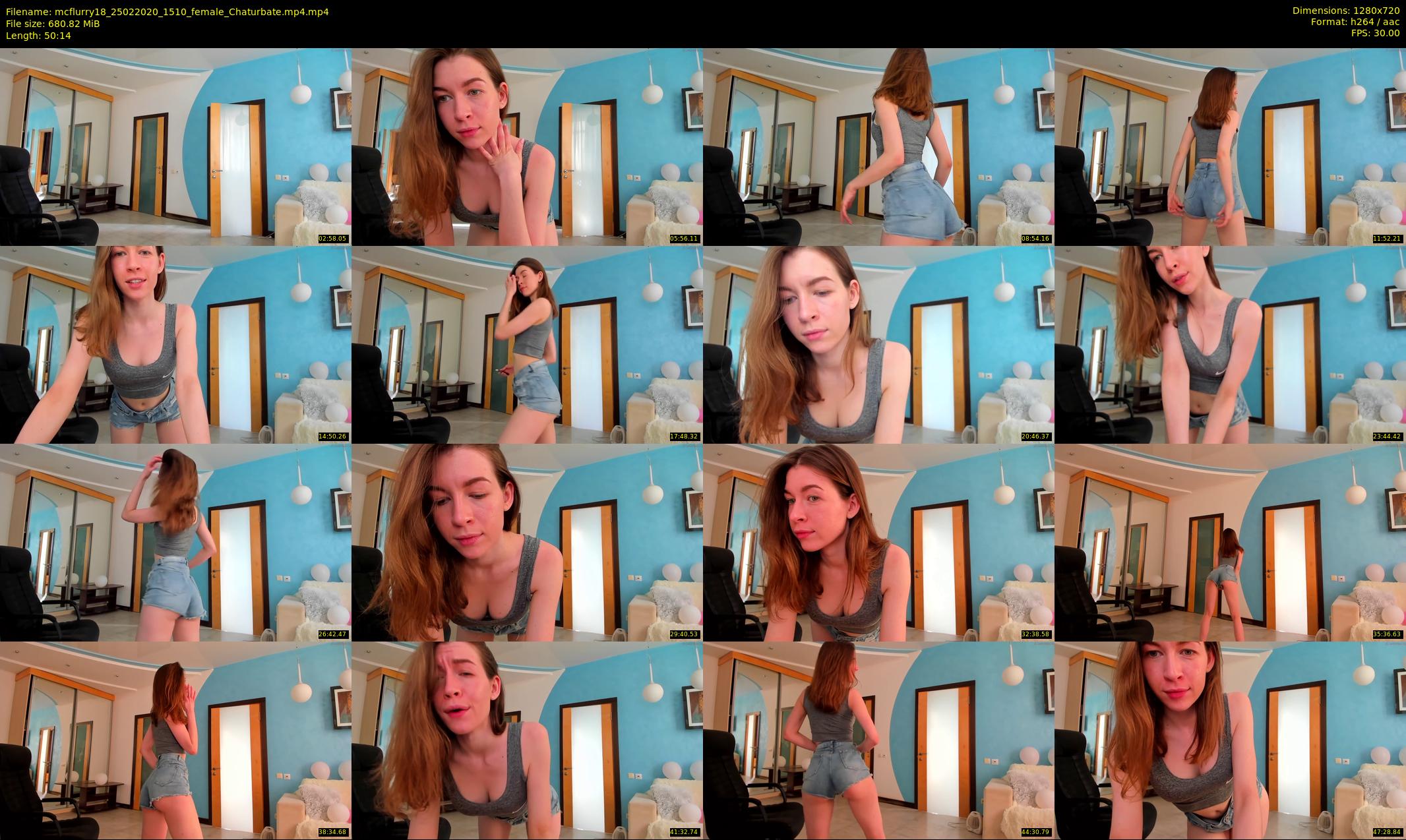 mcflurry18 — 51 minute Chaturbate female cam show recording, 720p, Feb 25, 2020