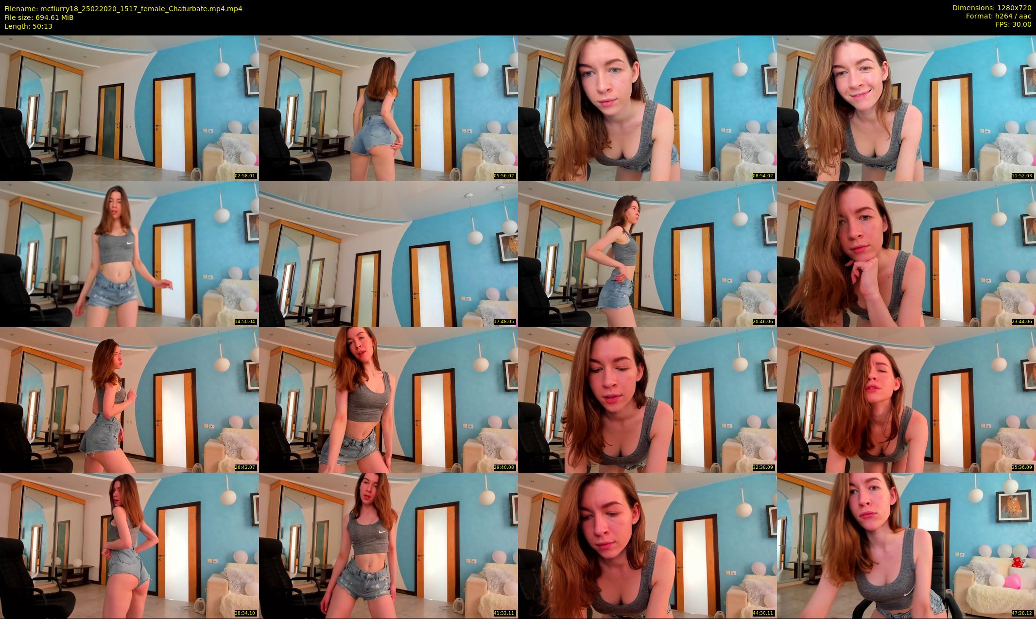 mcflurry18 — 51 minute Chaturbate female cam show recording, 720p, Feb 25, 2020