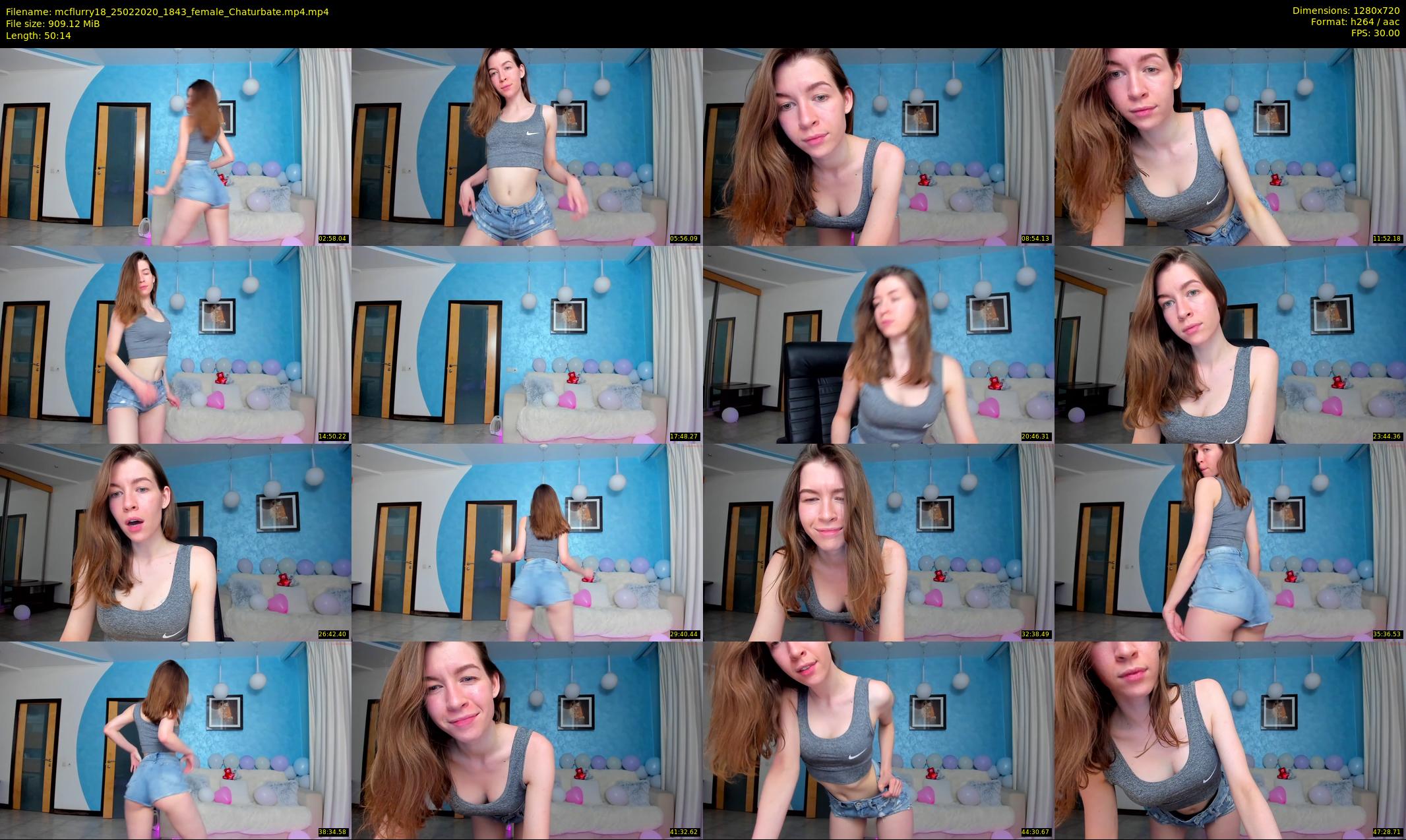 mcflurry18 — 51 minute Chaturbate female cam show recording, 720p, Feb 25, 2020