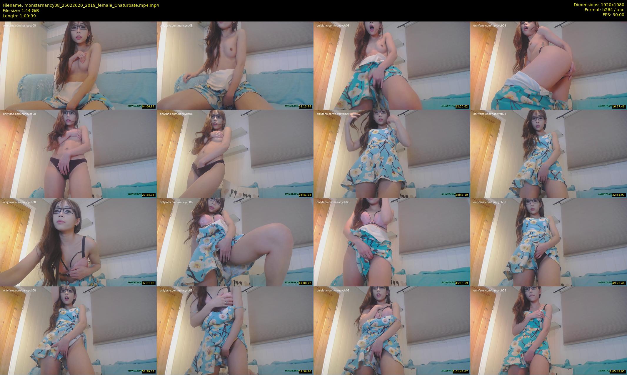 monstarnancy08 — 70 minute Chaturbate female cam show recording, 1080p, Feb 25, 2020