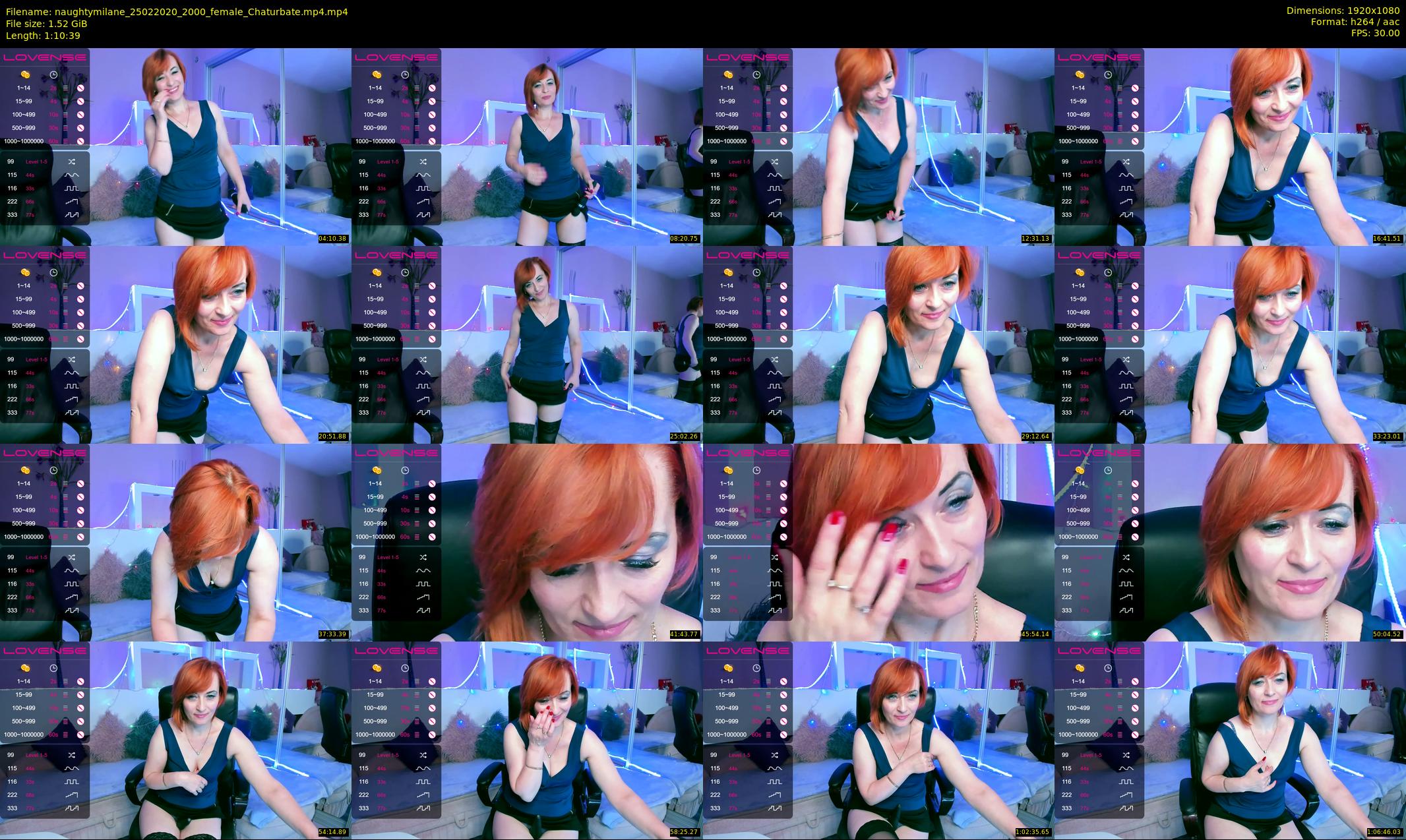 naughtymilane — 71 minute Chaturbate female cam show recording, 1080p, Feb 25, 2020