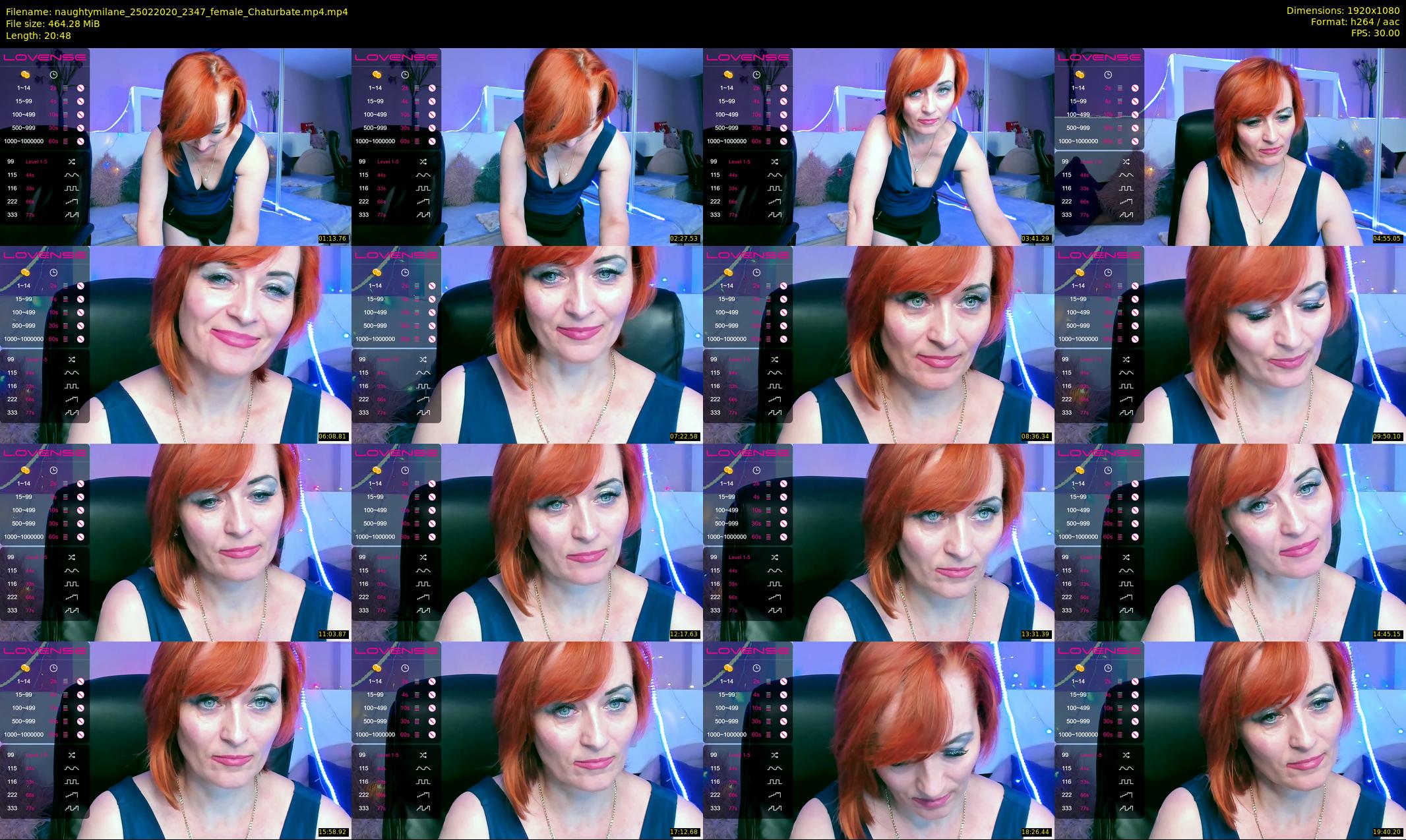 naughtymilane — 21 minute Chaturbate female cam show recording, 1080p, Feb 25, 2020
